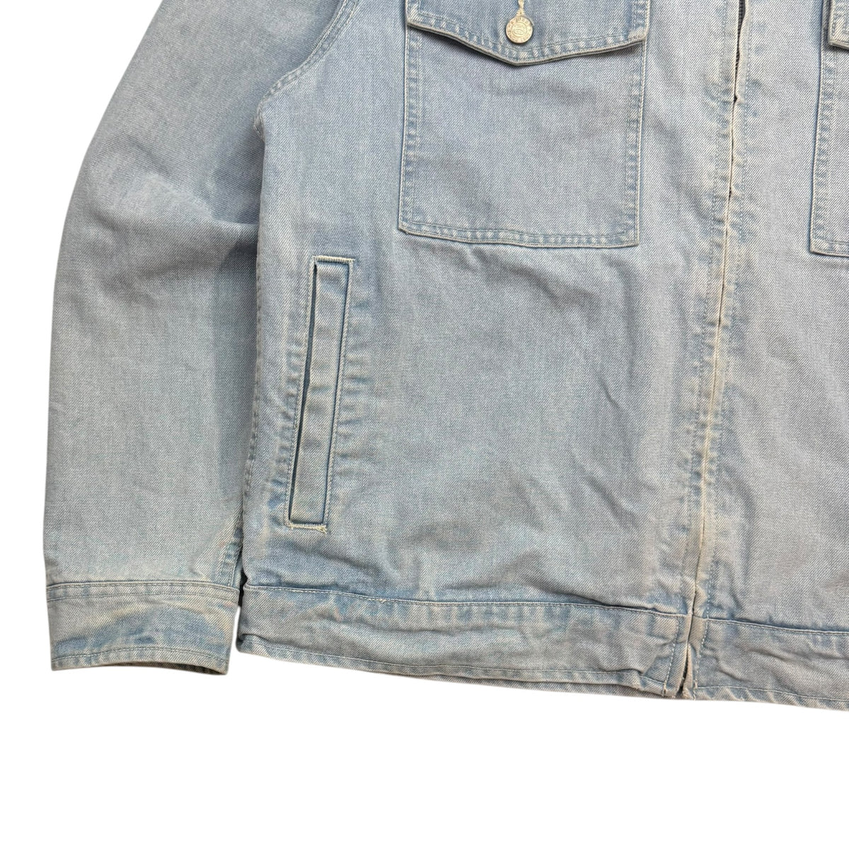 Stussy Washed Denim Garage Jacket Light Wash
