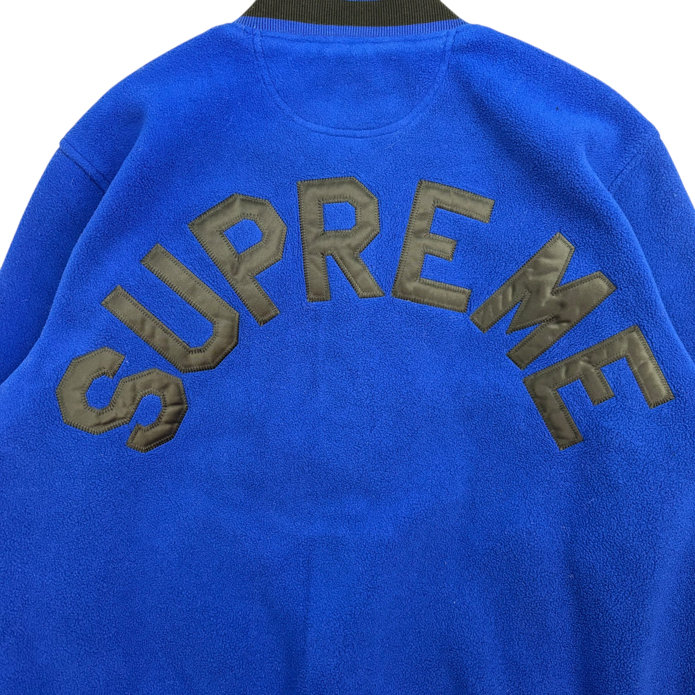 Supreme Polartec Varsity Jacket Blue