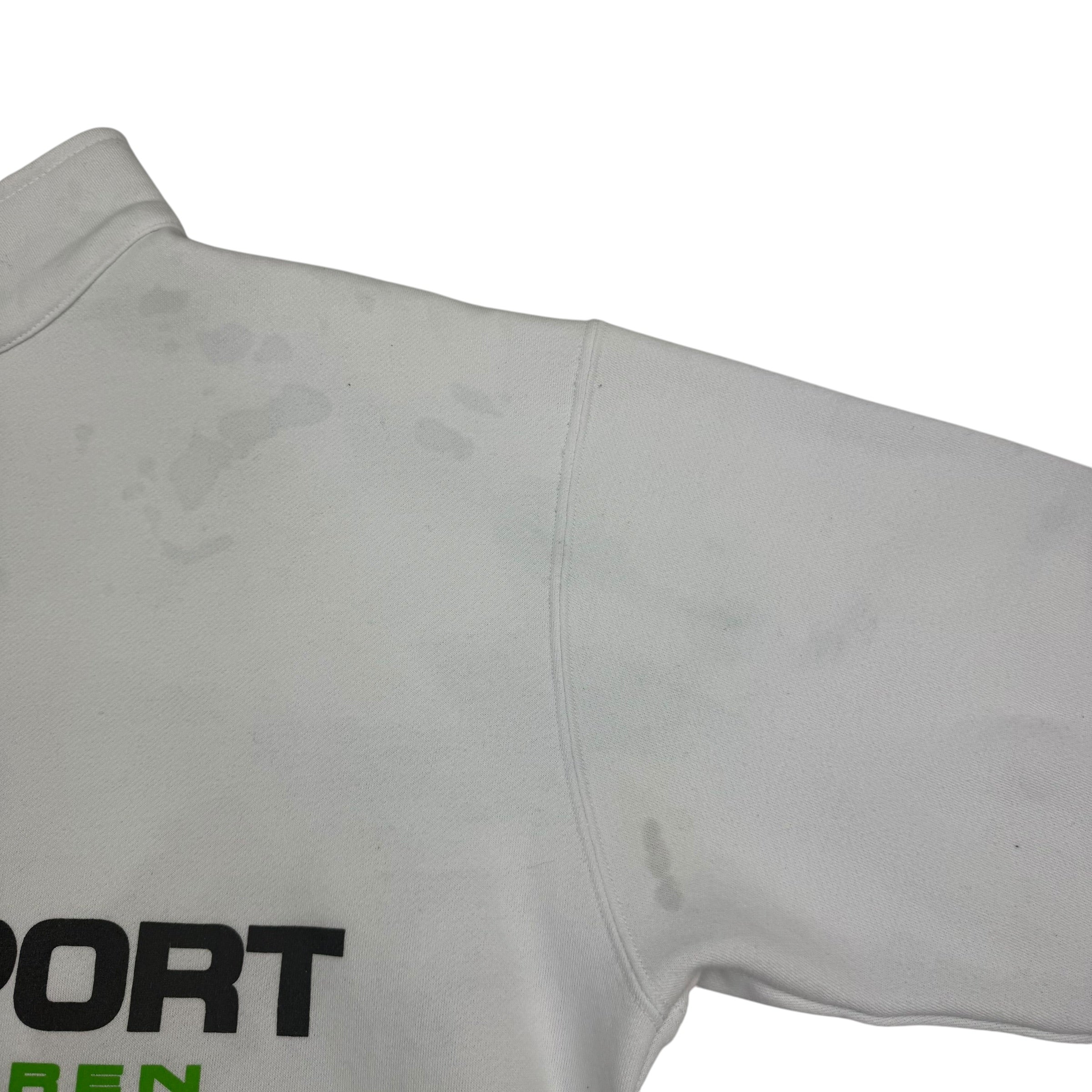 Vintage Polo Ralph Lauren Sport Flag Quarter Zip White