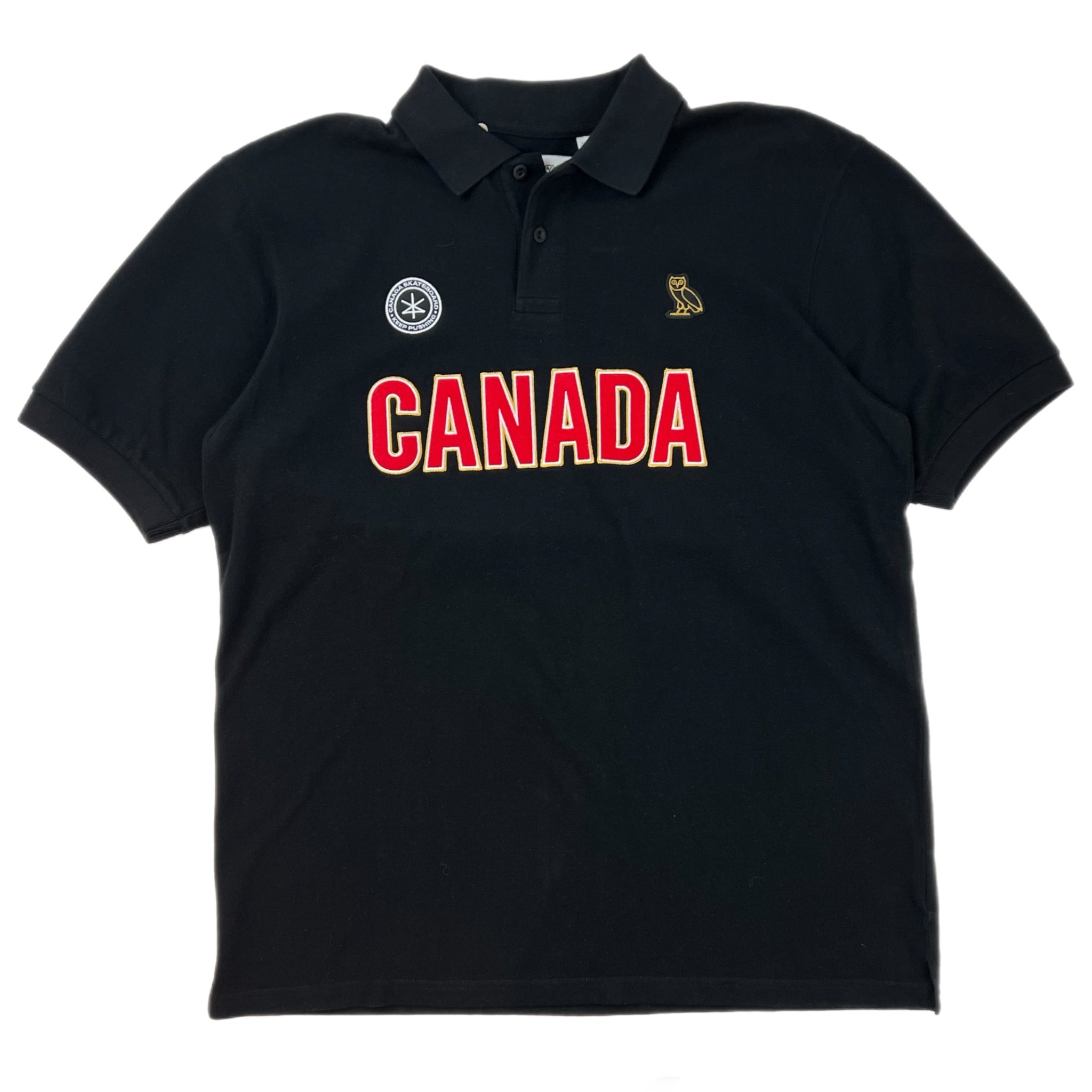 OVO x Canada Skateboard Polo Black