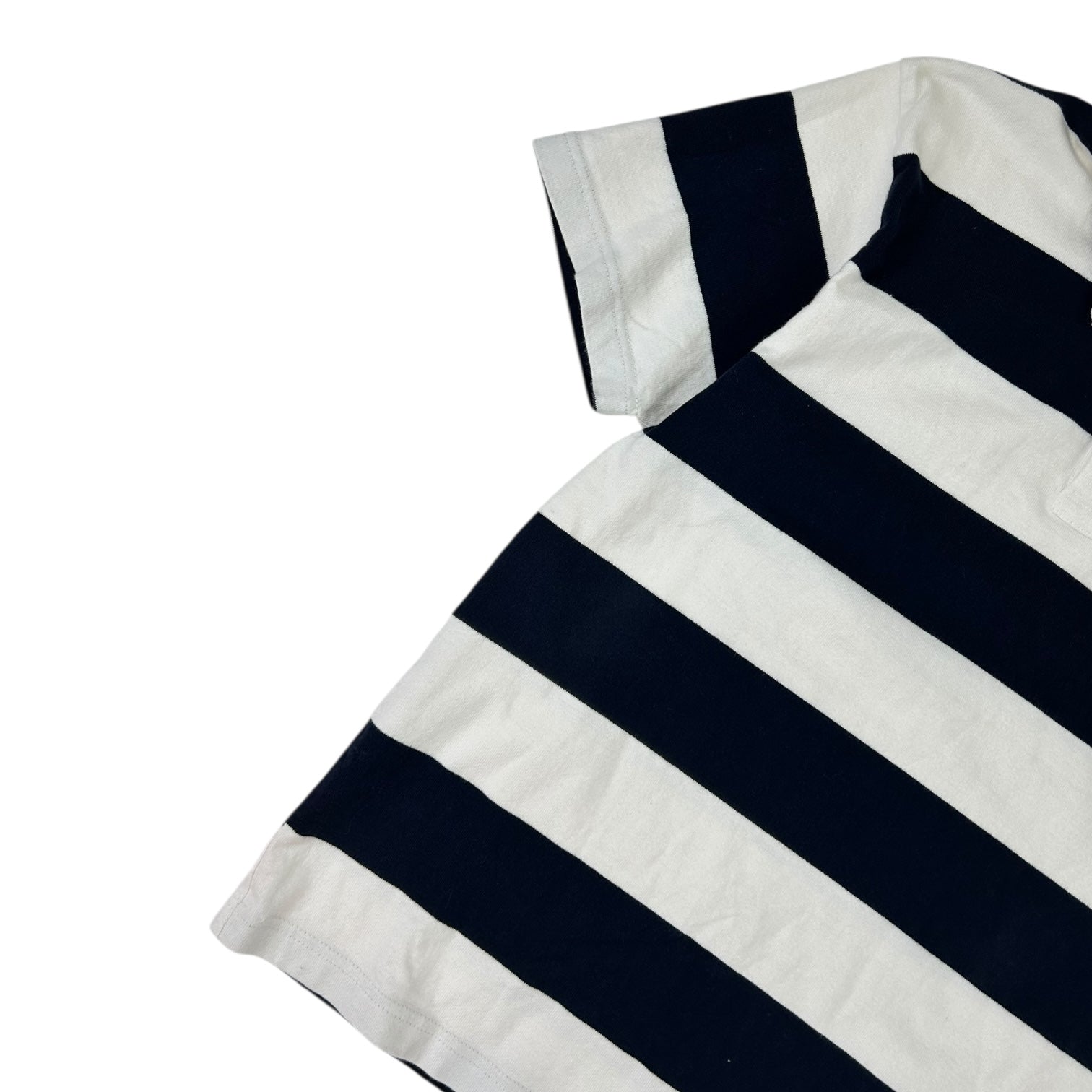 Vintage Polo Ralph Lauren Striped Polo Shirt Black/White