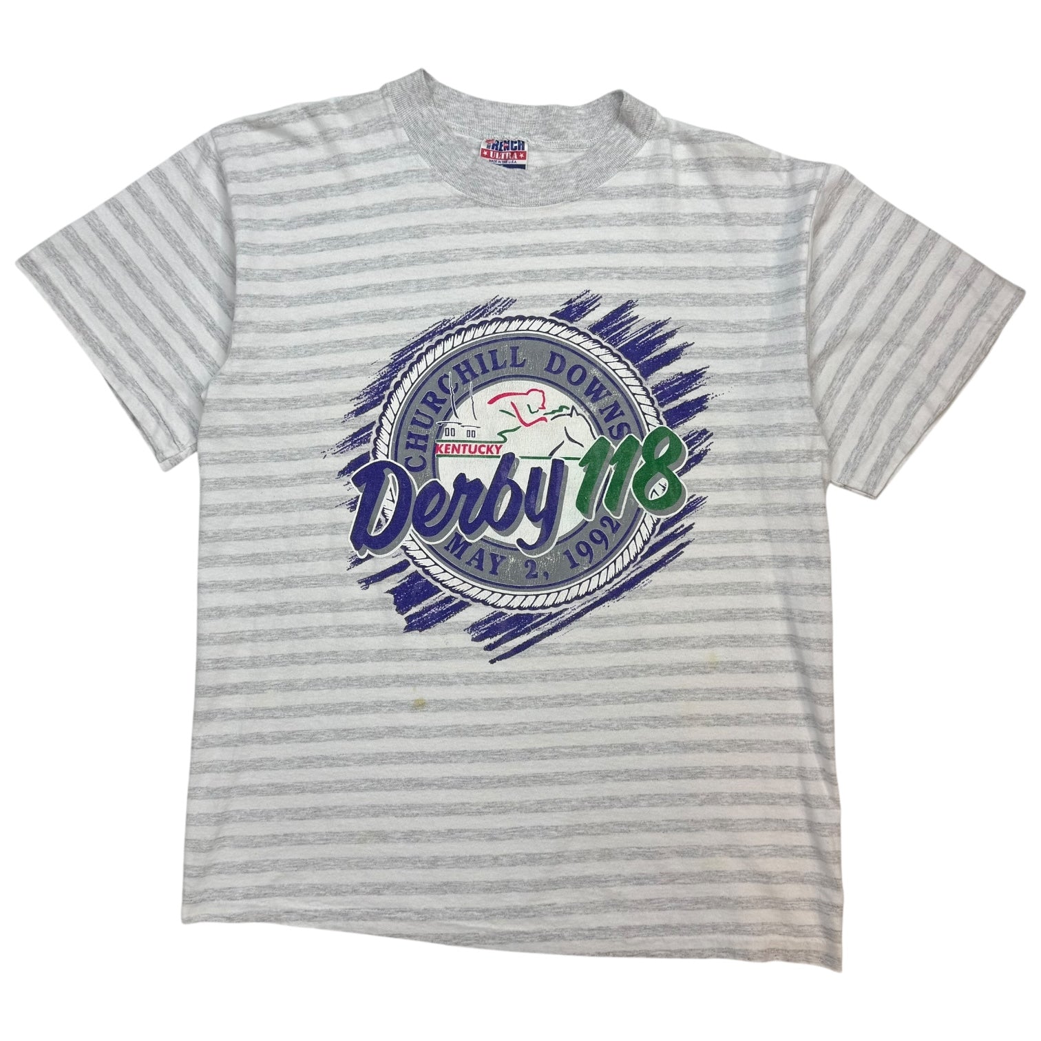 1992 Churchill Downs Kentucky Derby Tee Grey