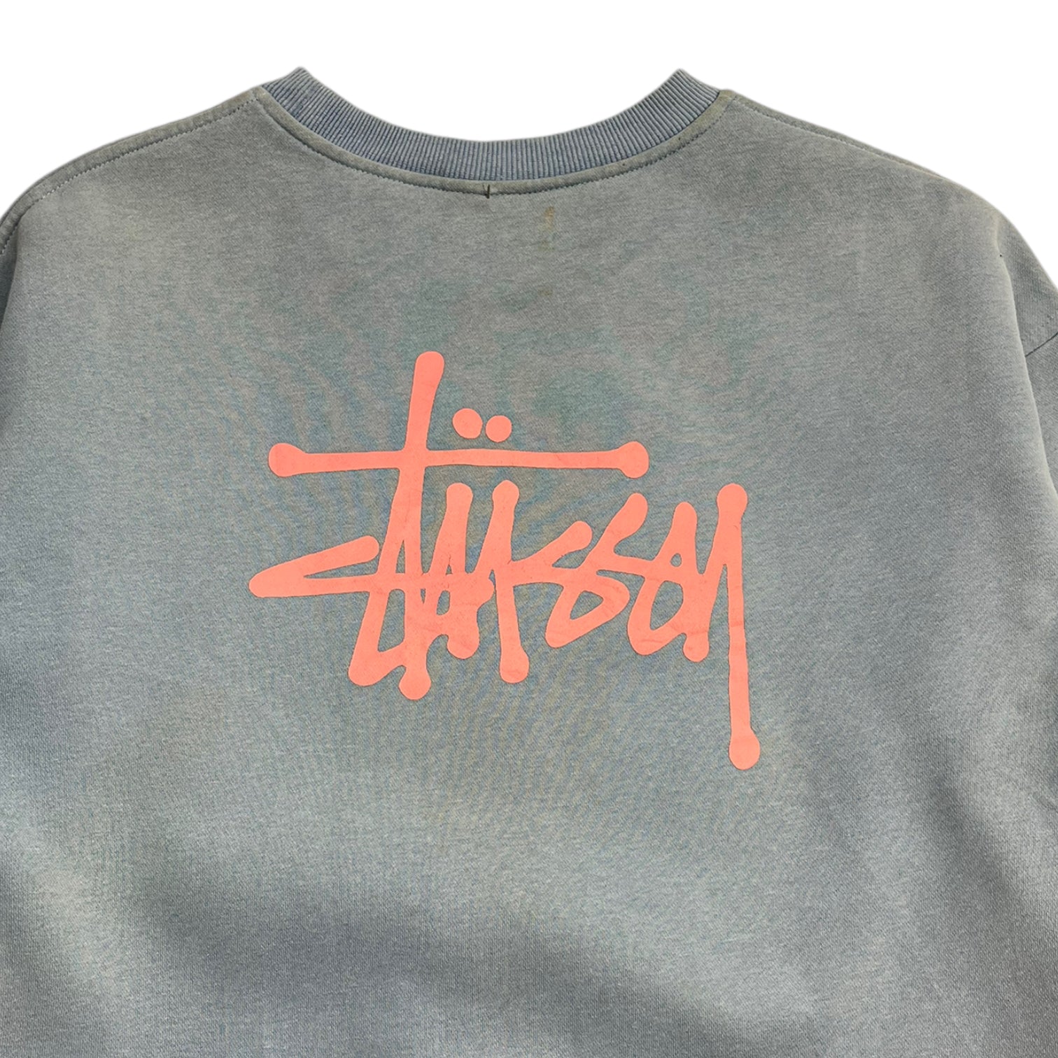 Stussy Classic Script Crew Neck Cotton Candy