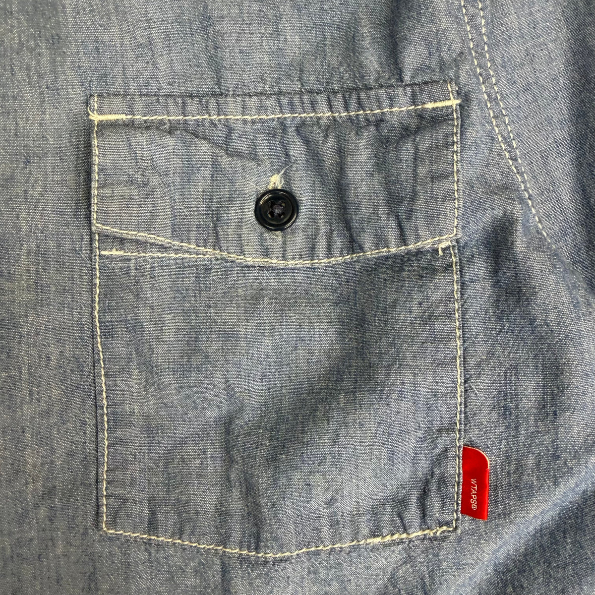 Wtaps Denim Button Up Shirt Blue