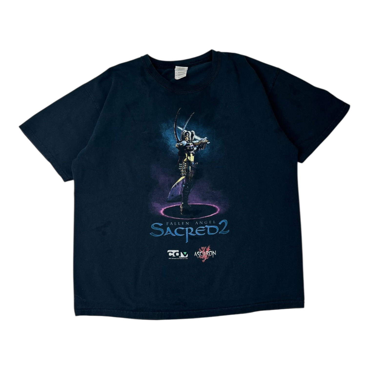 2008 Vintage Sacred 2 Fallen Angel Promo T-Shirt Black