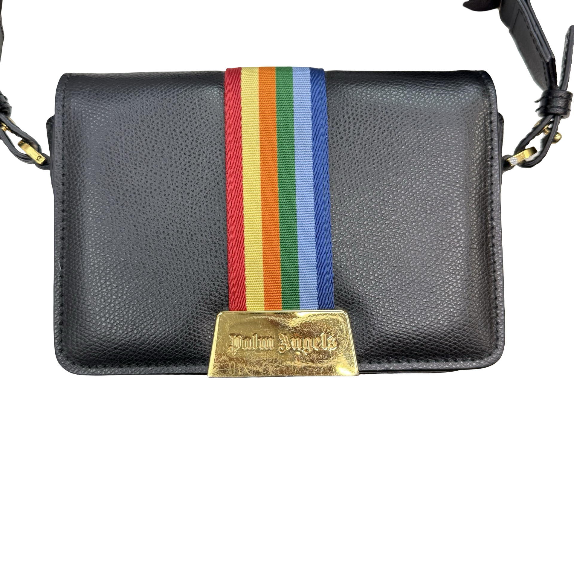 (W) Palm Angels Leather Crossbody Bag Multicolour/Black