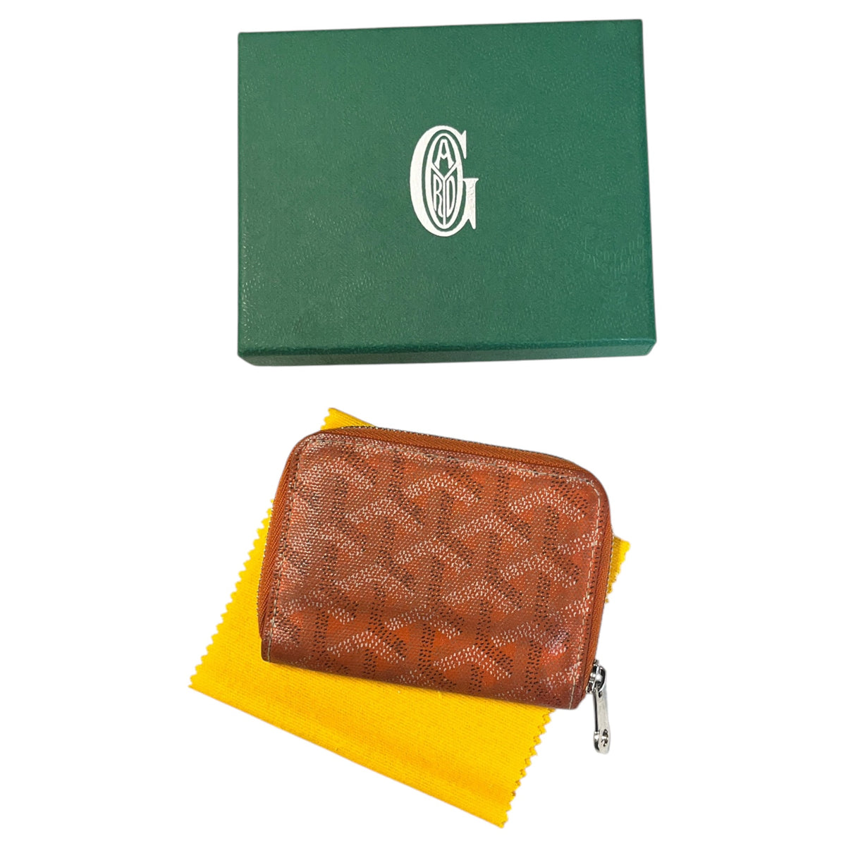 Goyard Matignon Mini Zip Wallet Orange