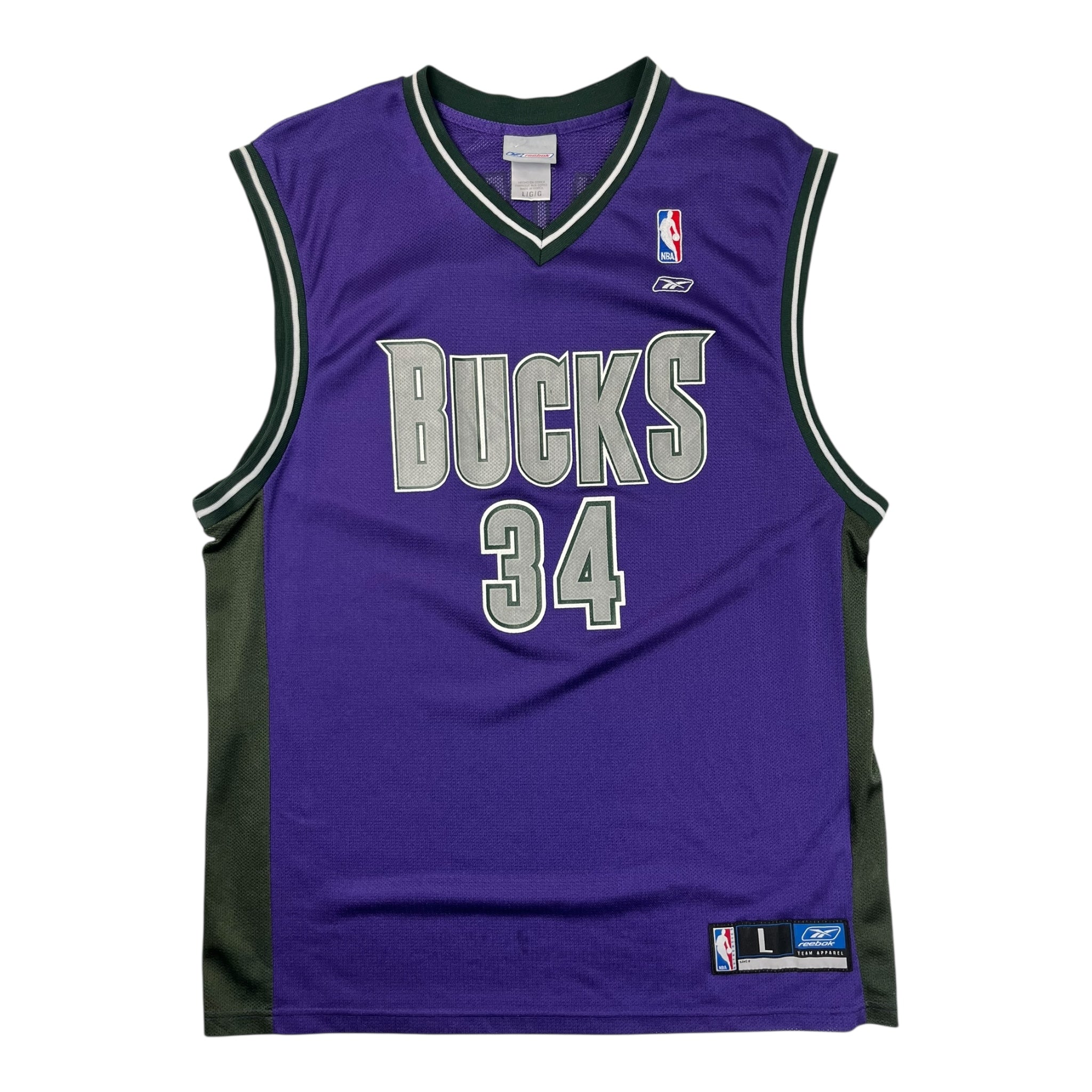 Milwaukee Bucks Reebok Ray Allen Road Jersey