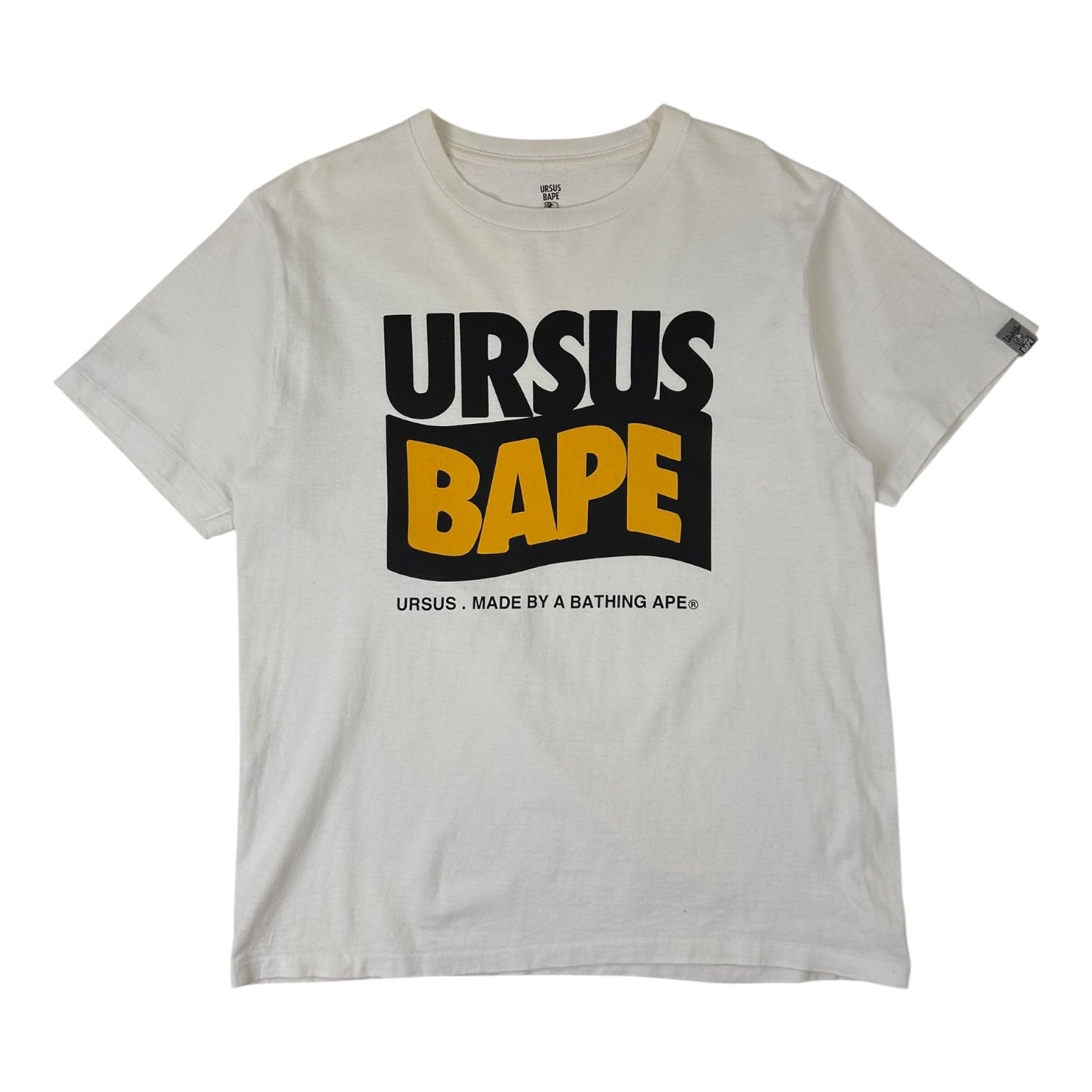 Bape X Wtaps Ursus Spellout T-Shirt White