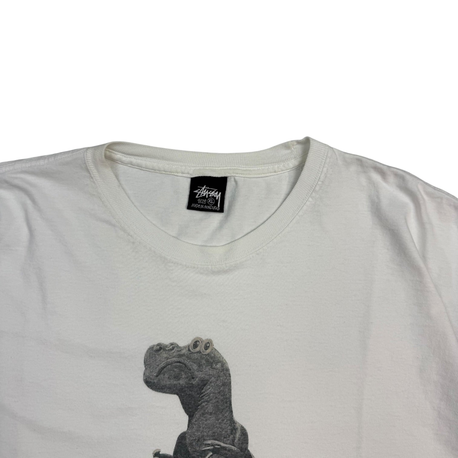 Stussy “Big And Meaty” Pigment Dye Tee White
