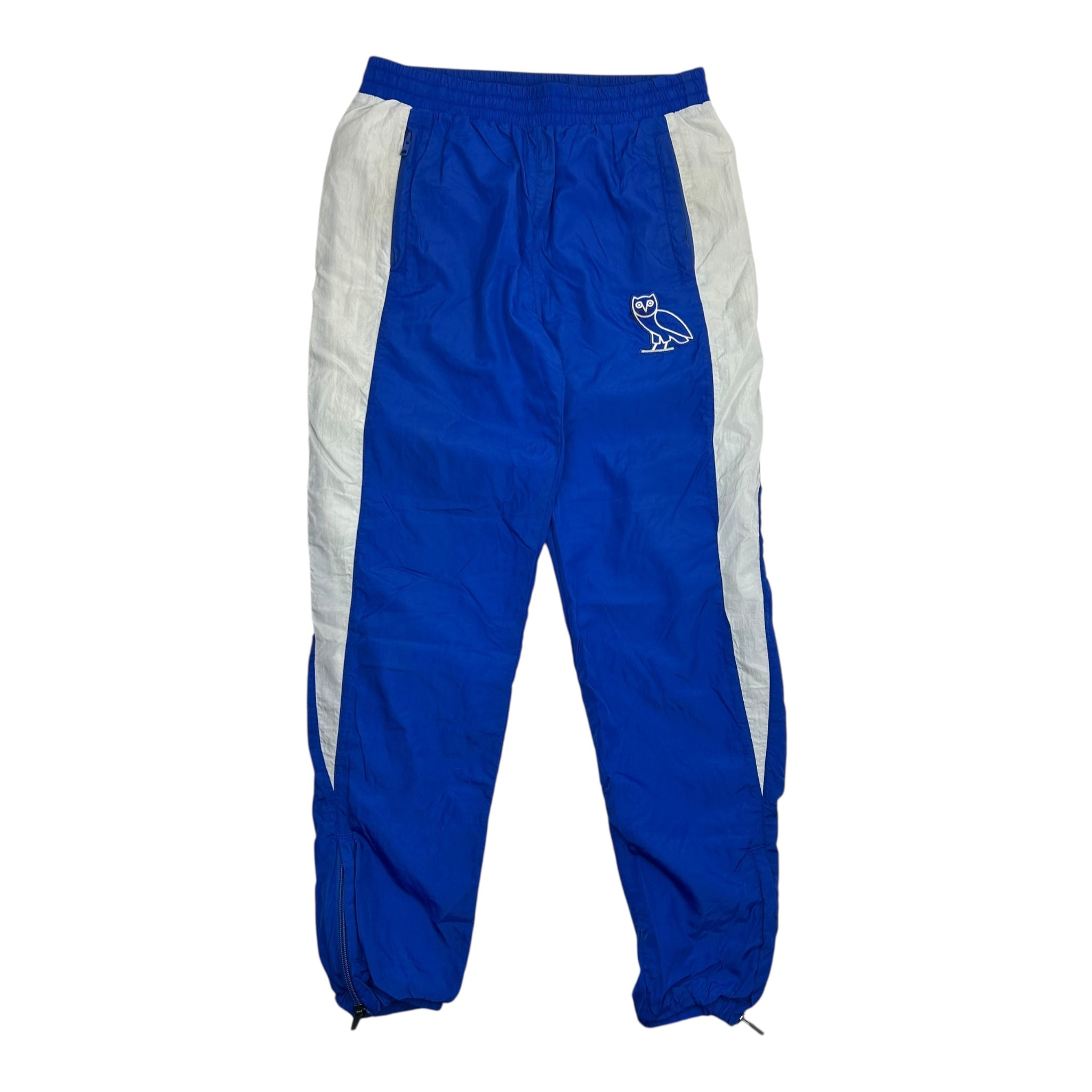 OVO White Stripe Track Pants Blue