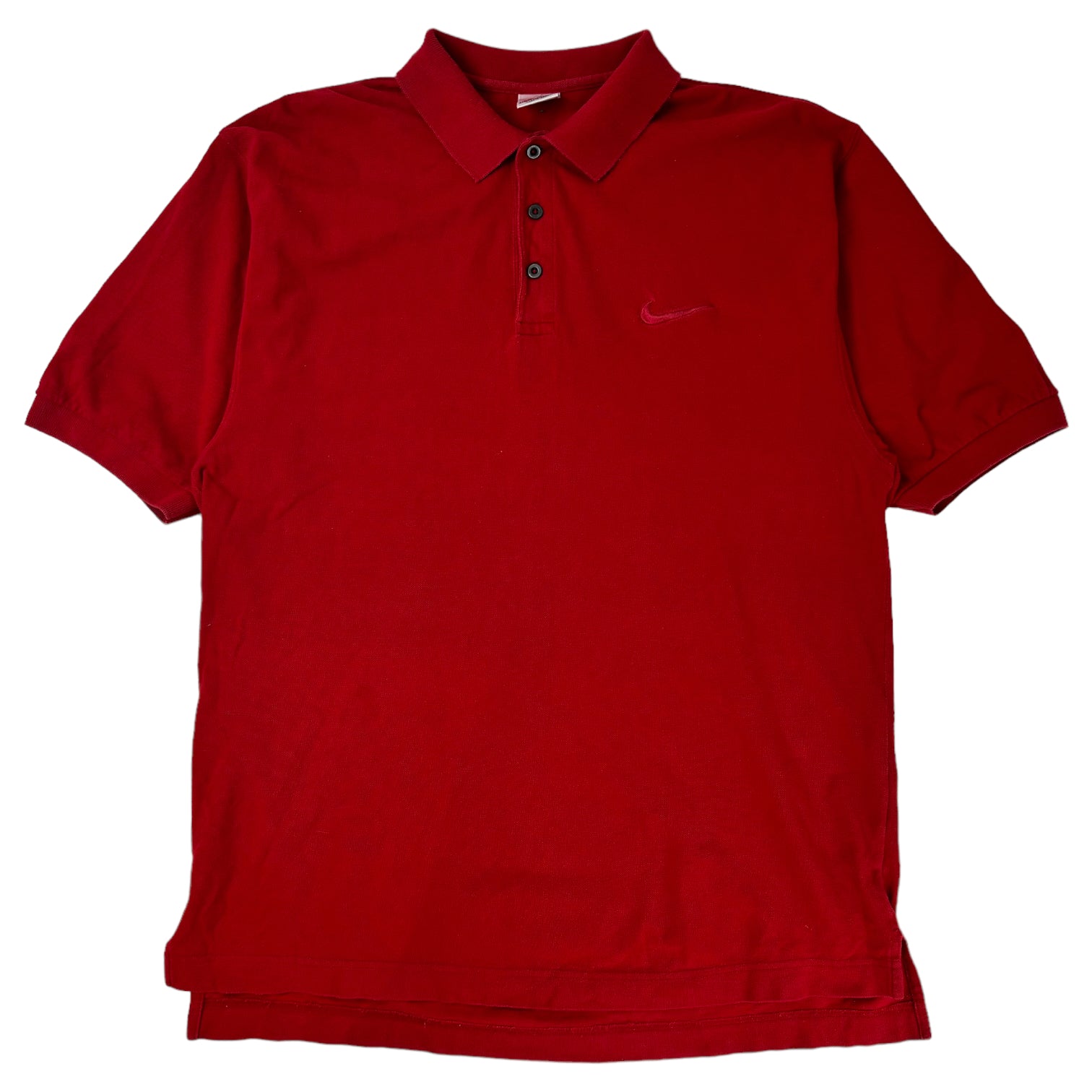 Vintage Nike Tonal Polo Shirt Red