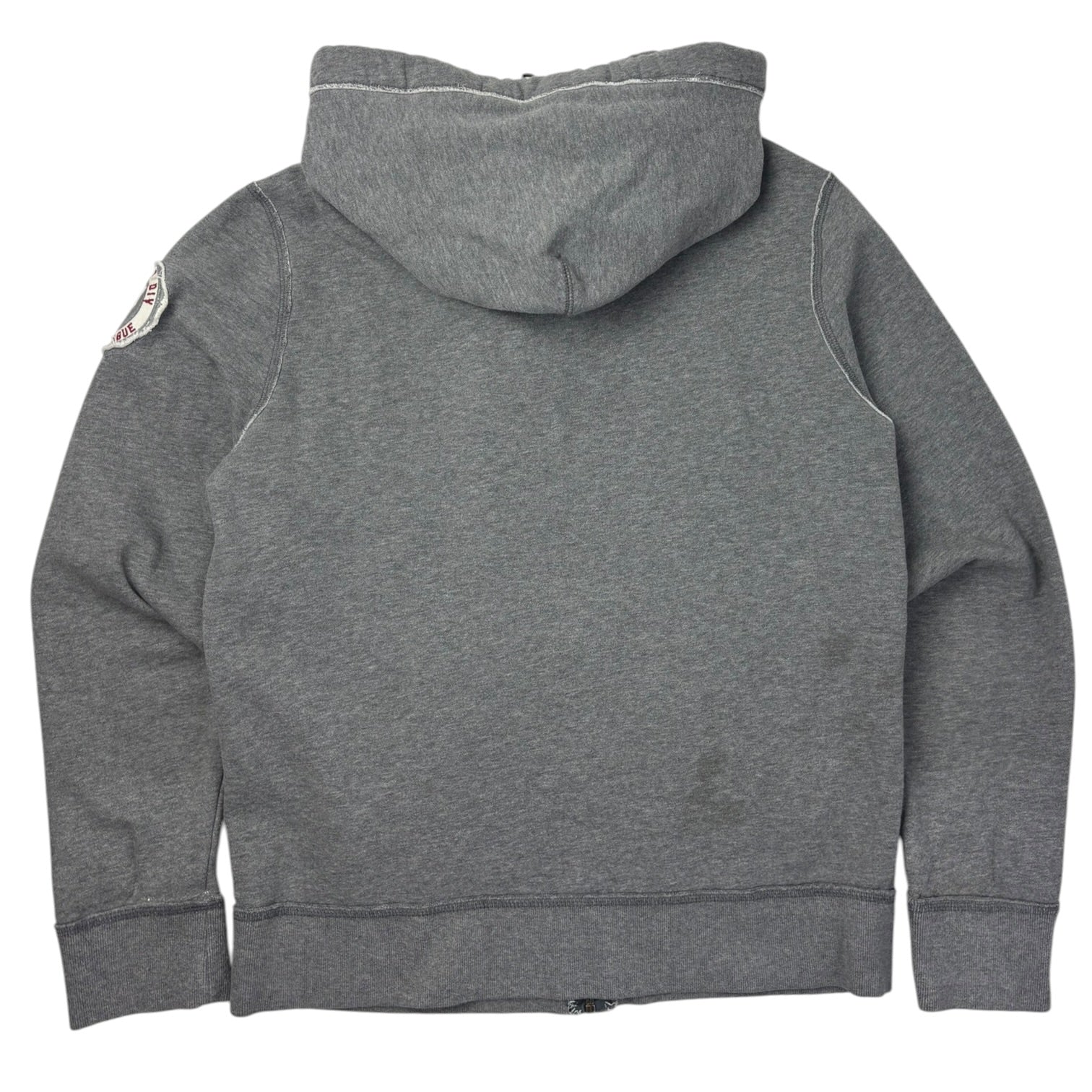Y2K Aeropostale NY Empire League Full-Zip Hoodie Grey
