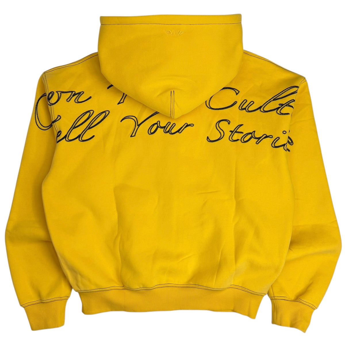 4YE Fela Zip Up Script Hoodie Yellow