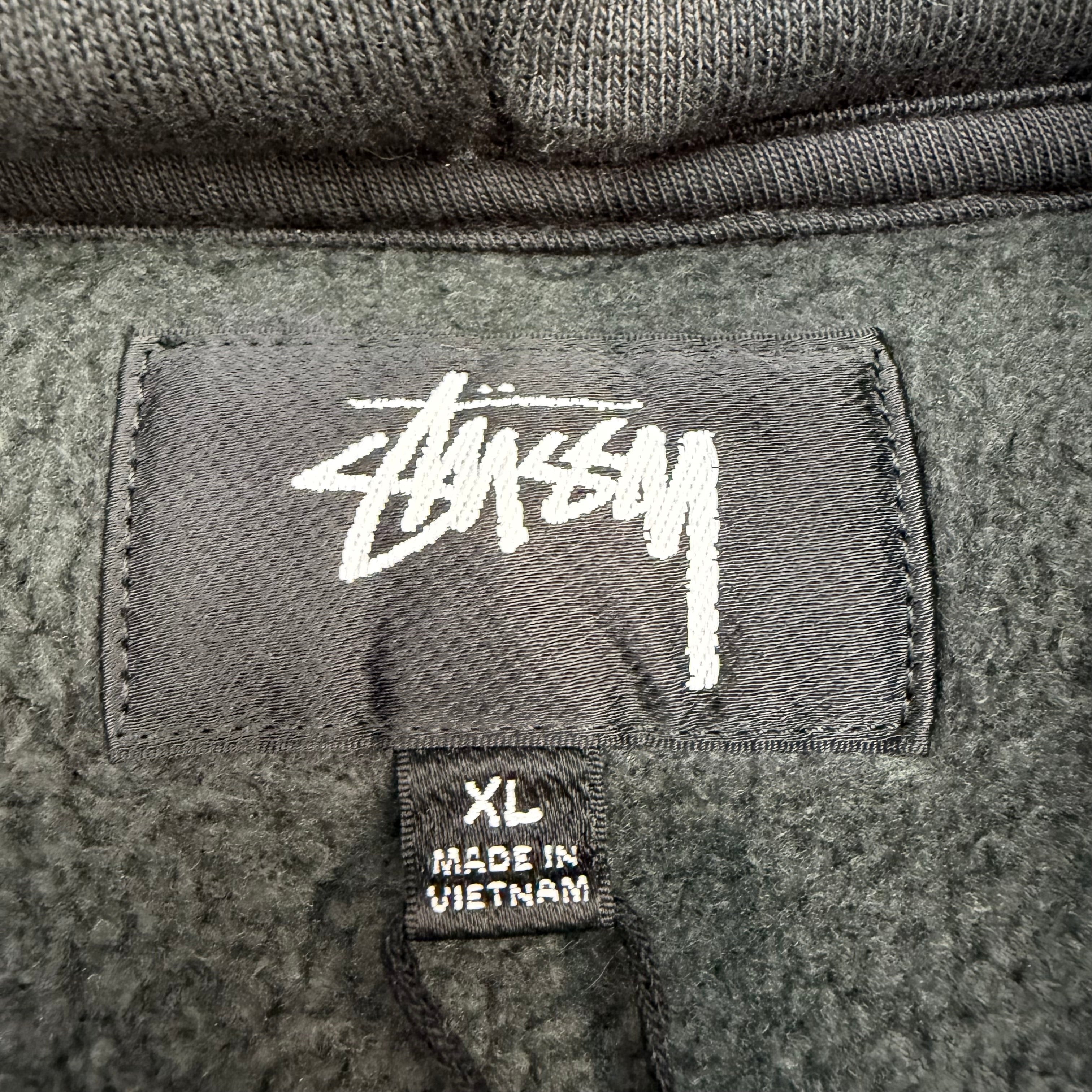 Stussy Basic Diamond Zip Hoodie Black