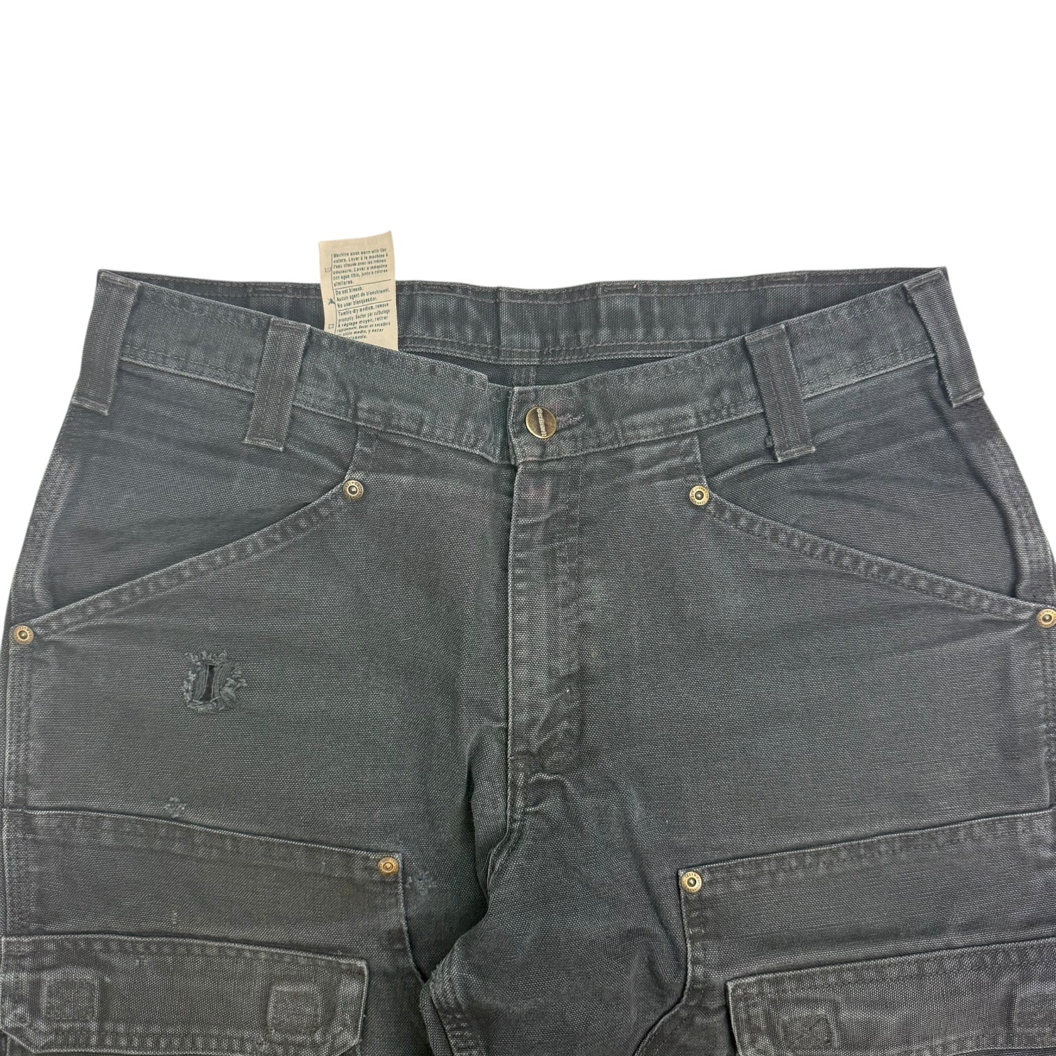 Vintage Carhartt Double Knee Cargo Pants Black