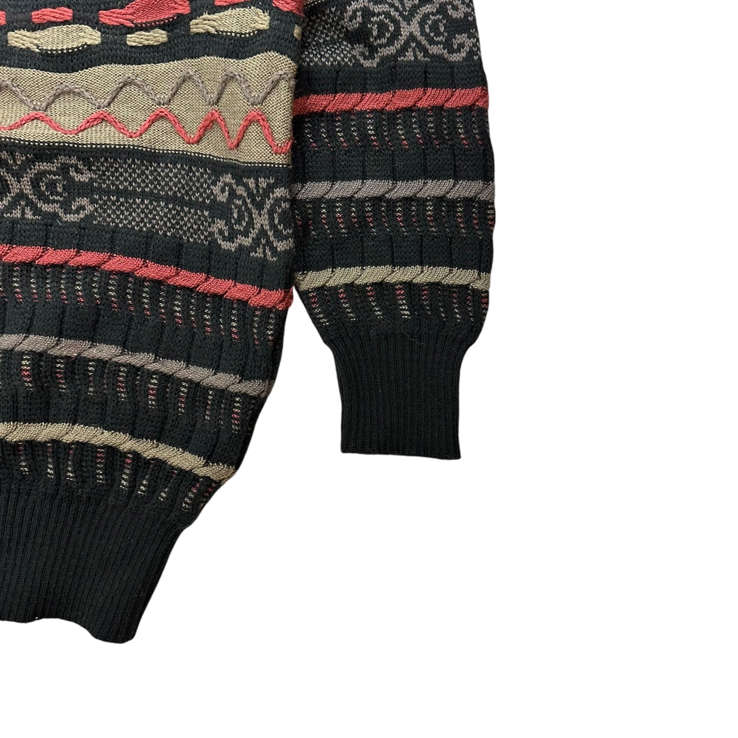 Vintage KnitWorks Knit Sweater Black/Red