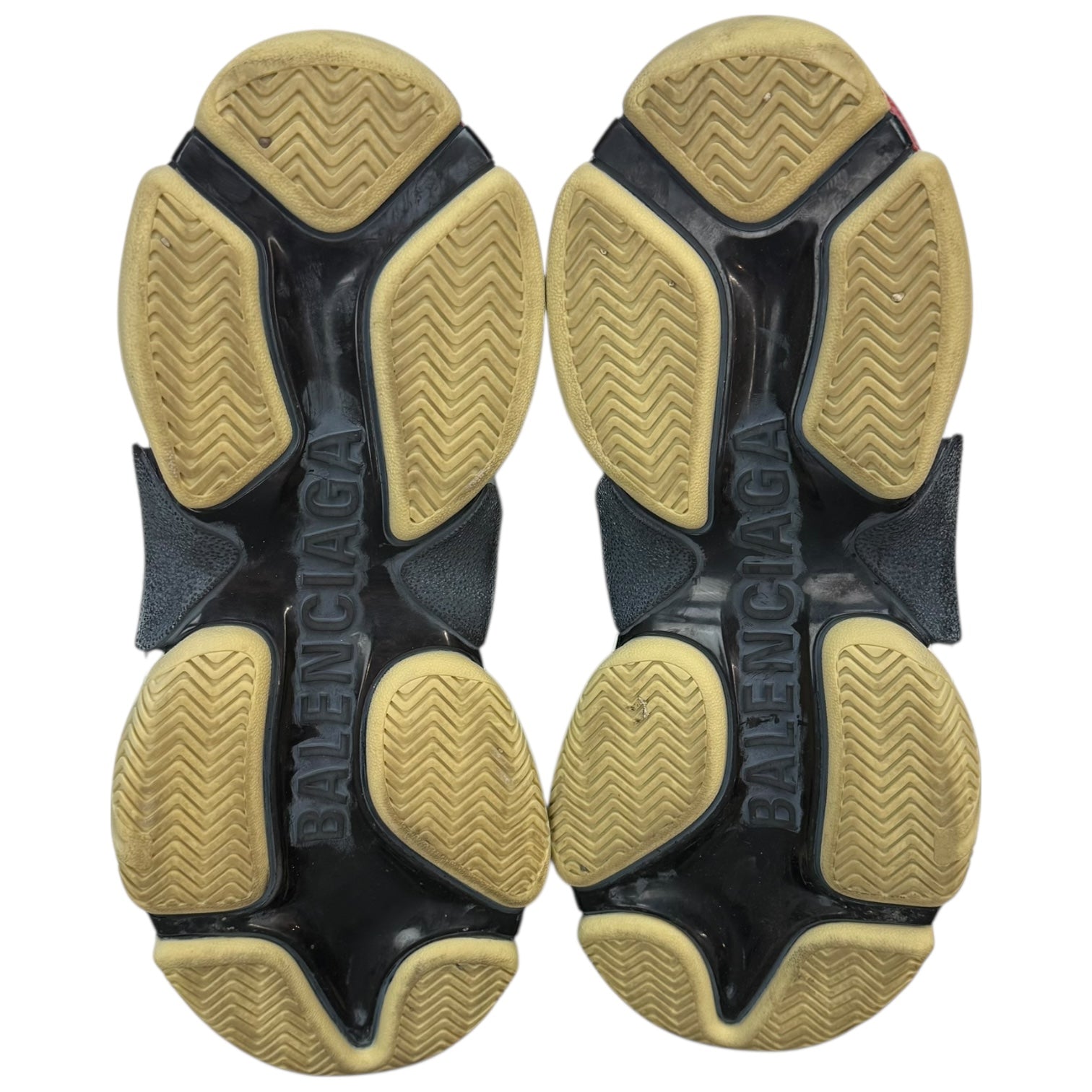 Balenciaga Triple S Black/White/Red (2018) (Used)