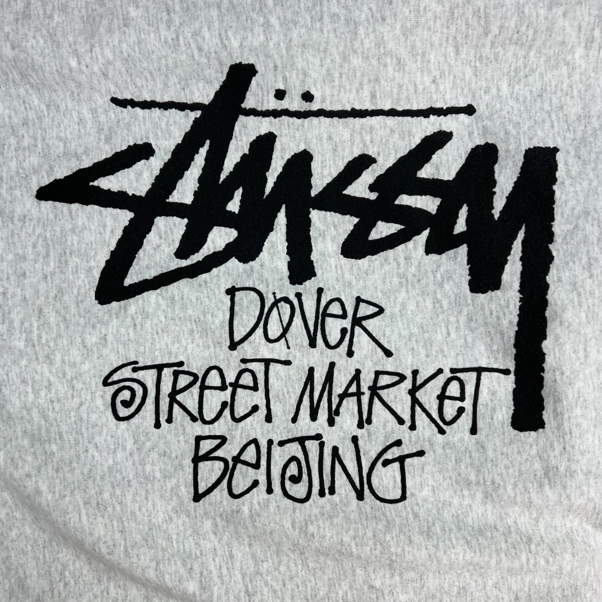 Stussy x Dover Street Market Beijing Hoodie Heather Grey