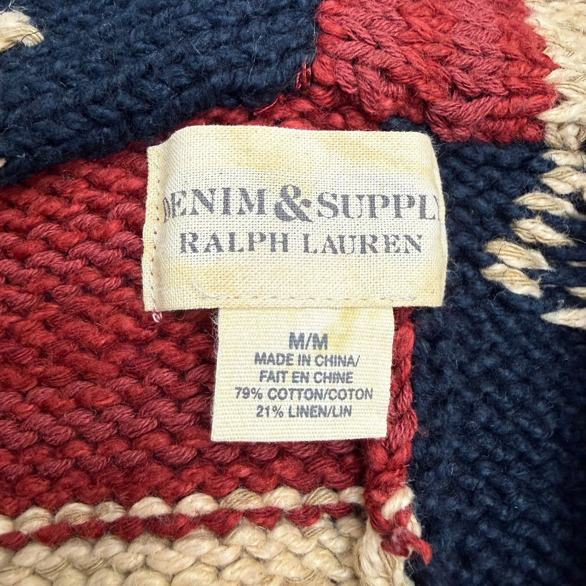 Vintage Ralph Lauren Denim & Supply American Flag Cardigan