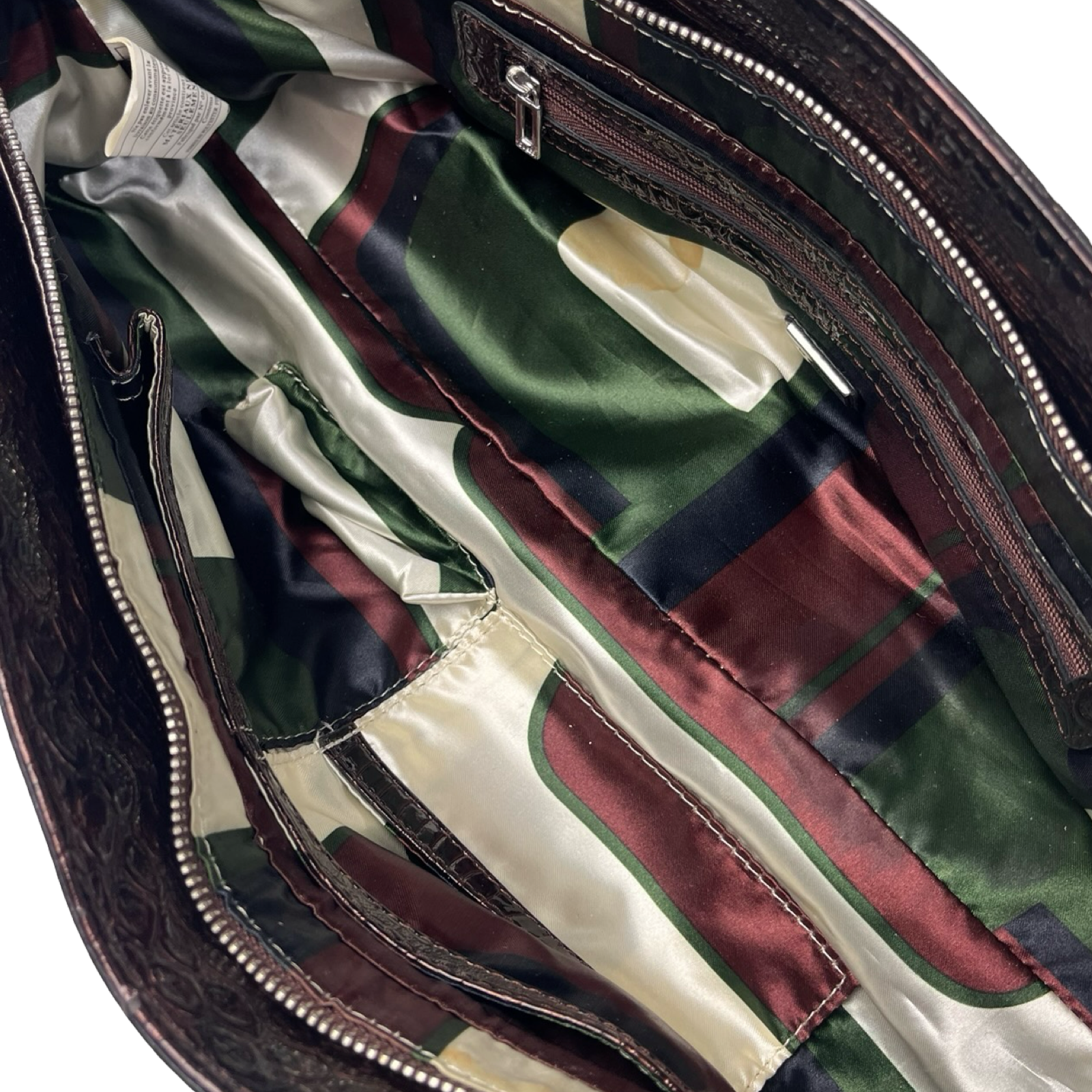 (W) Y2K GUESS Monogram Hand Bag Brown