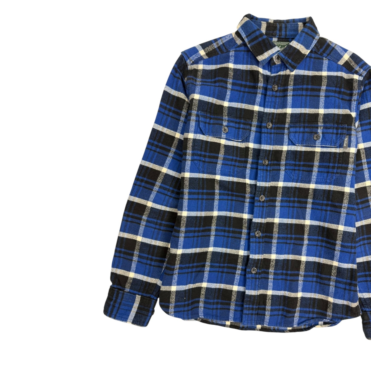 Vintage Woolrich Striped Flannel Blue