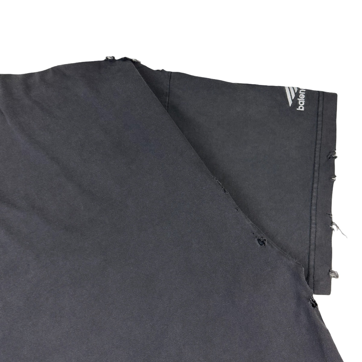 Balenciaga Speedhunters Distressed Oversized T-Shirt Dark Charcoal