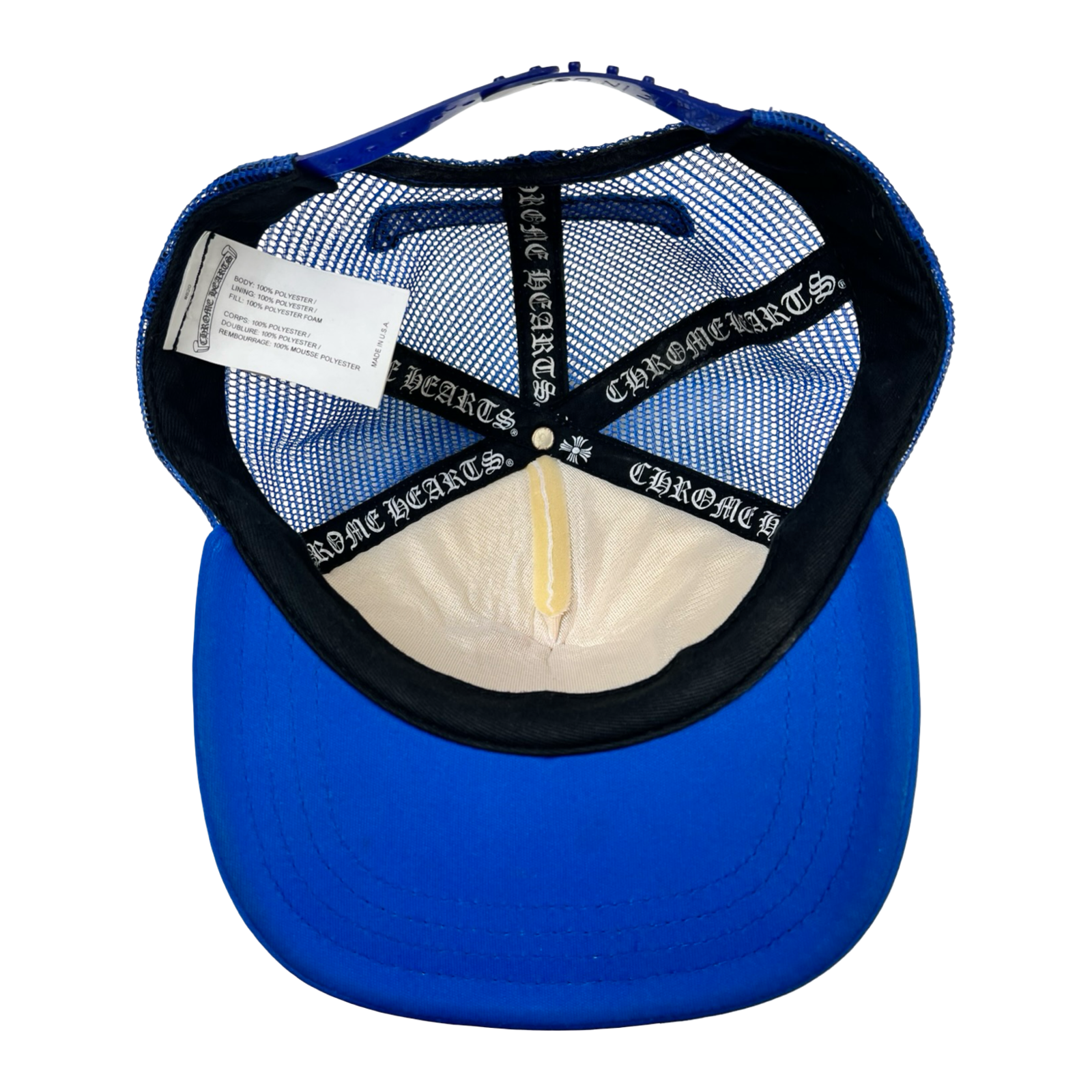 Chrome Hearts Eyechart Trucker Hat Blue