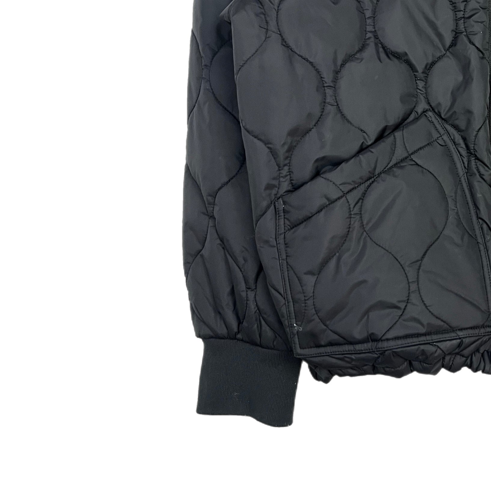 Awake NY Cobra Quilted Bomber Black