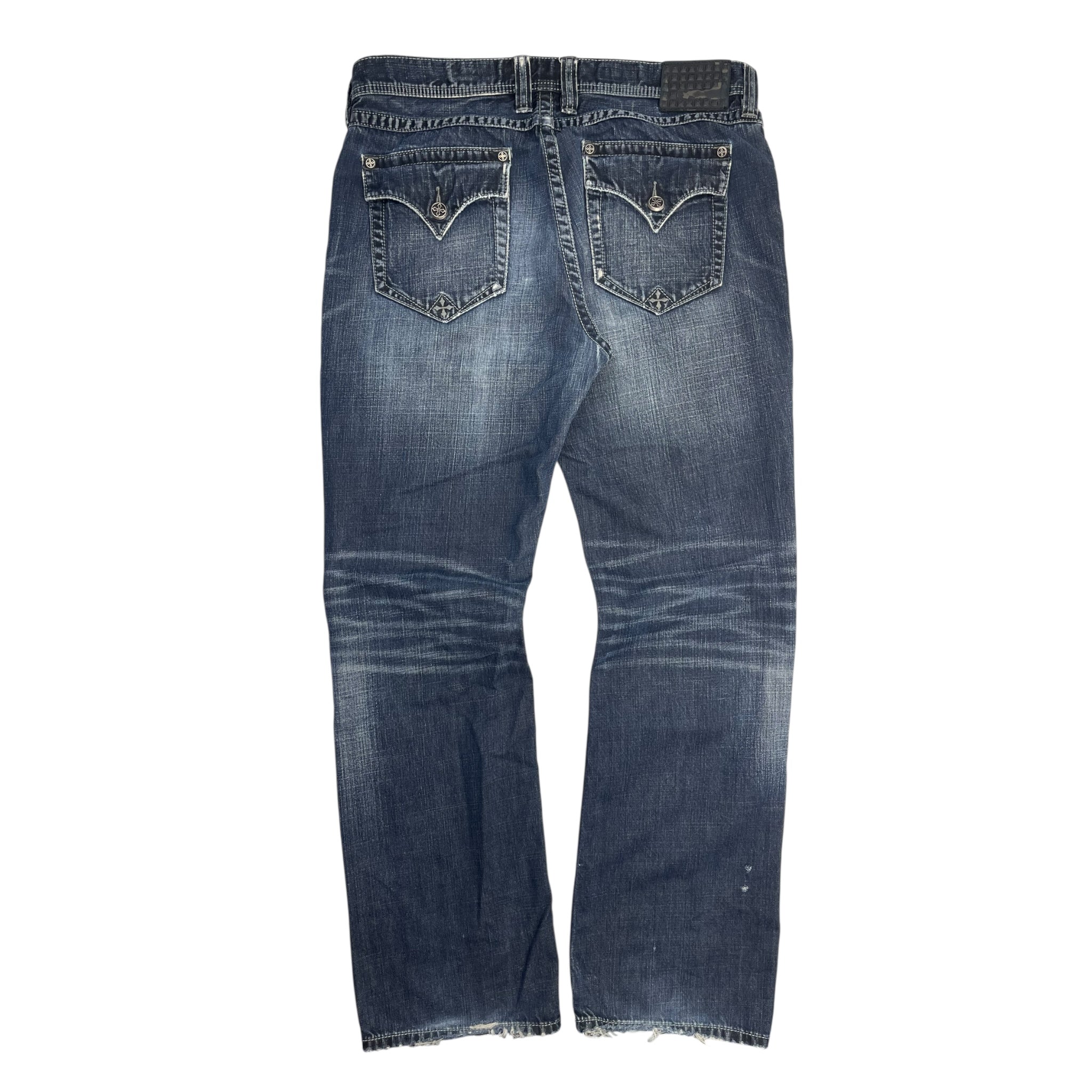Vintage Y2K Affliction Flared Jeans Dark Washed