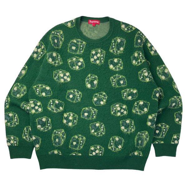 Supreme Dice Sweater Green