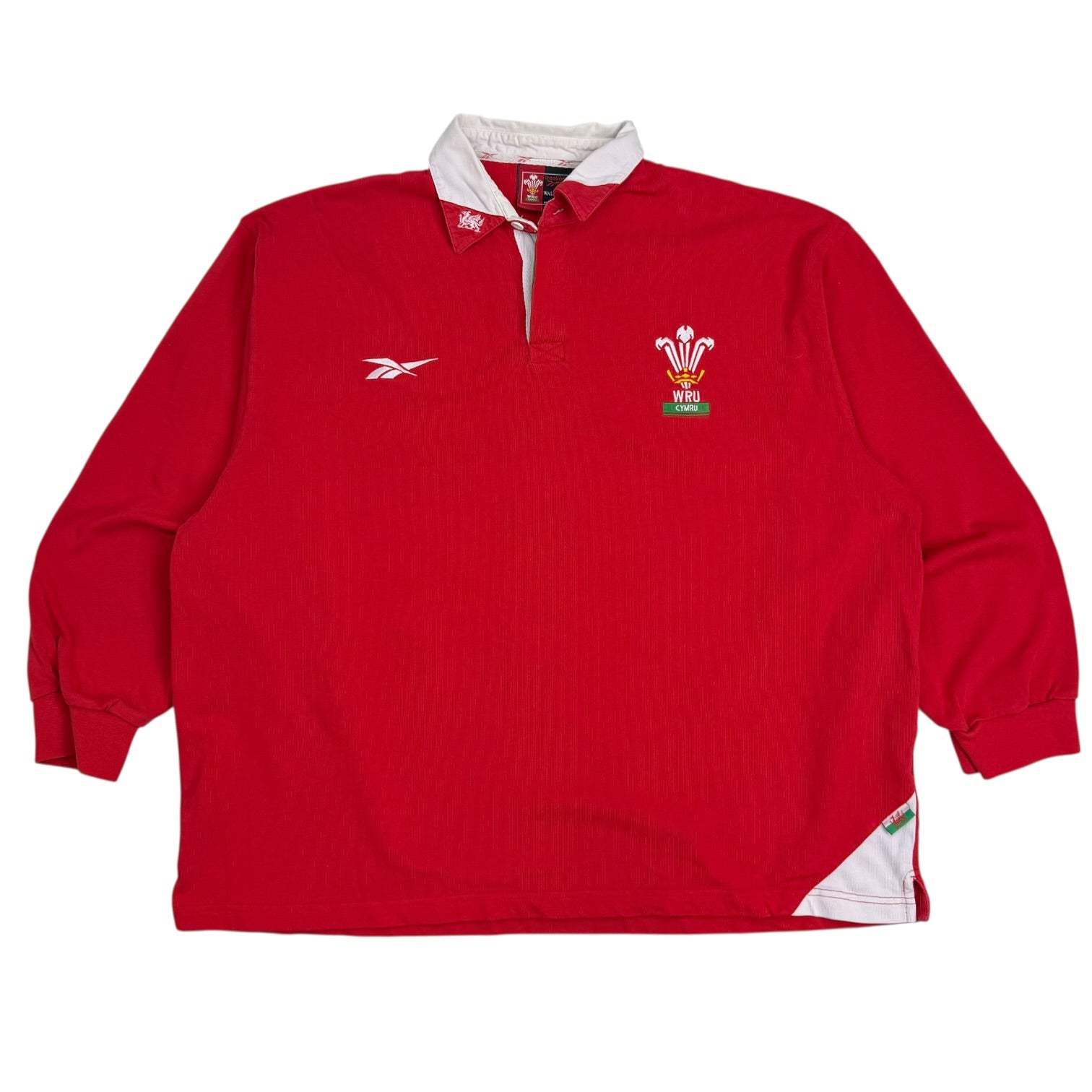 Vintage Reebok Wales Rugby Union Jersey Red