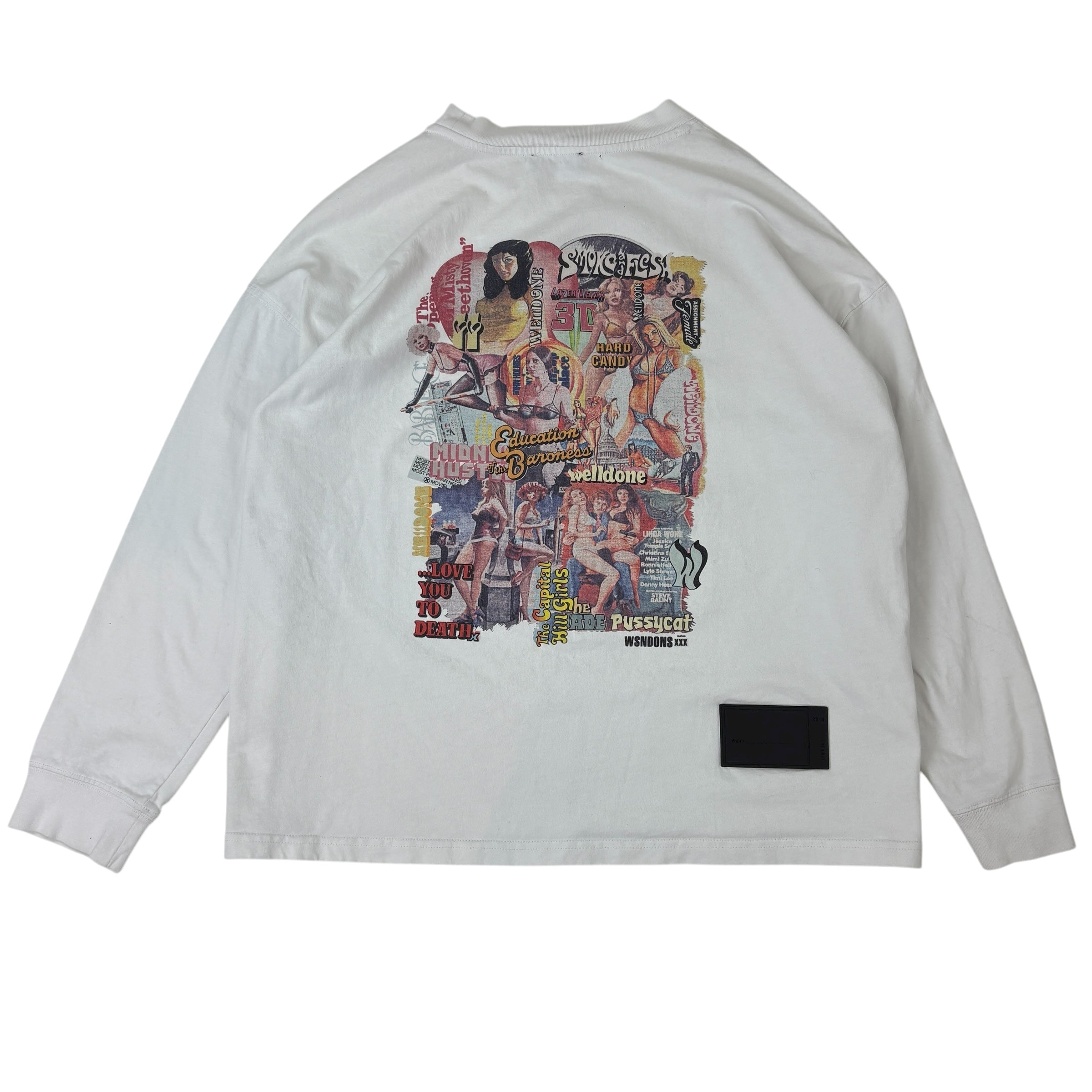 WE11DONE Graphic Long Sleeve Shirt