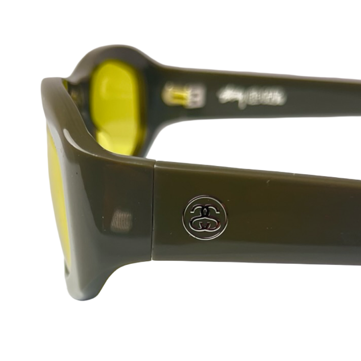 Stussy Landon Sunglasses Grey/Yellow Lens