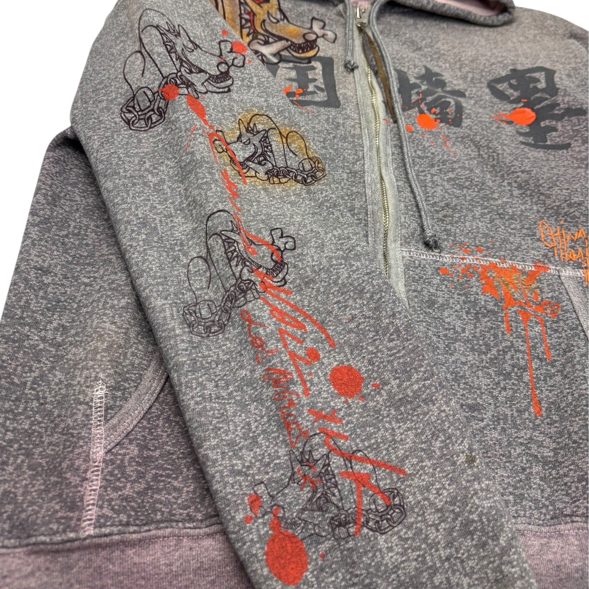 Y2K The Great China Wall ‘Puppy’ Zip Hoodie