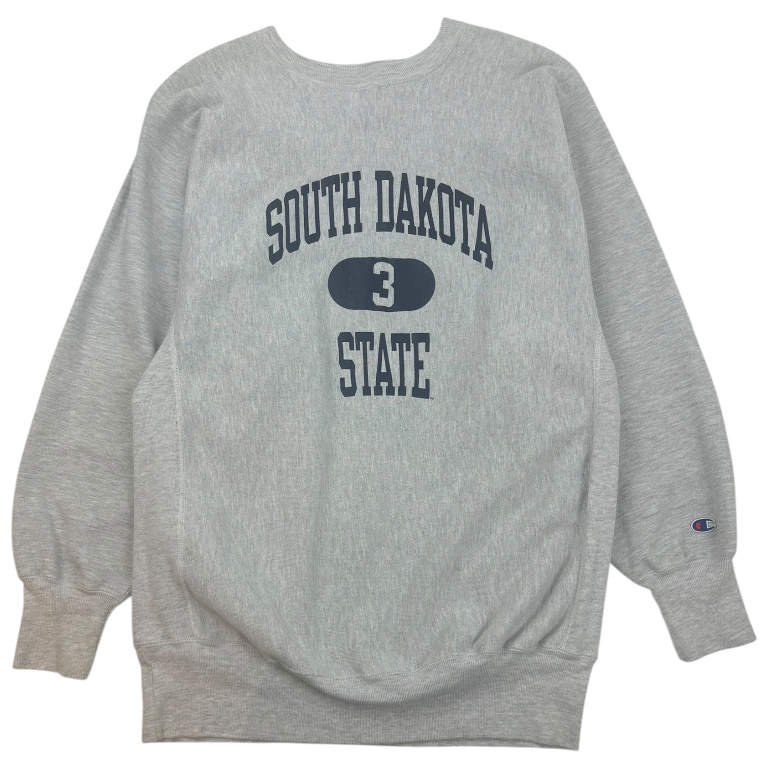 Vintage Champion South Dakota State Reverse Weave Crewneck Grey