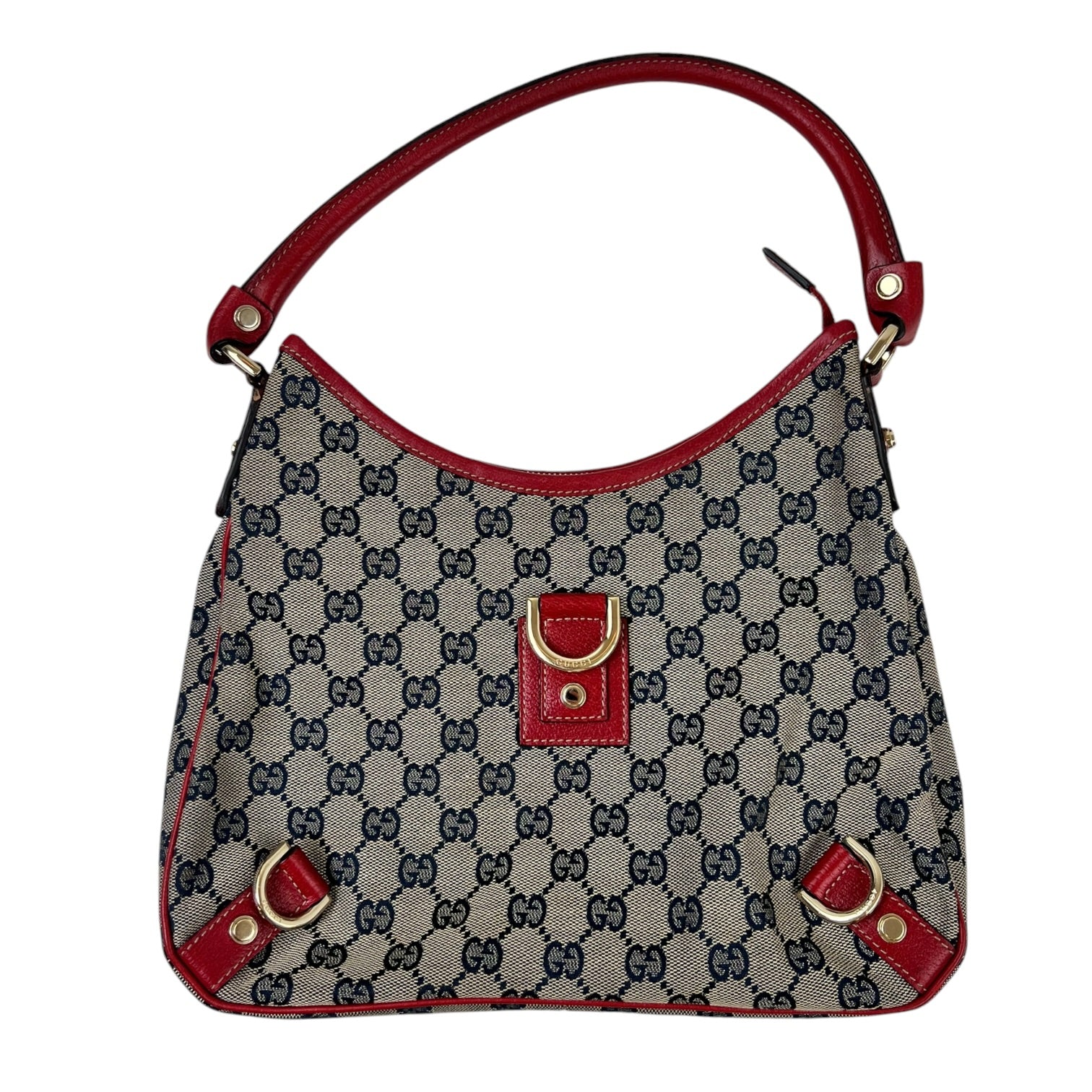 Gucci Small GG-Canvas Abbey Hobo Bag