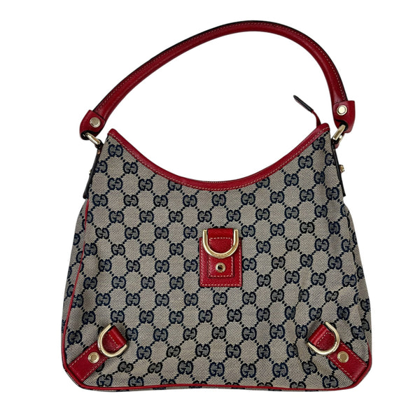 Gucci Small GG-Canvas Abbey Hobo Bag