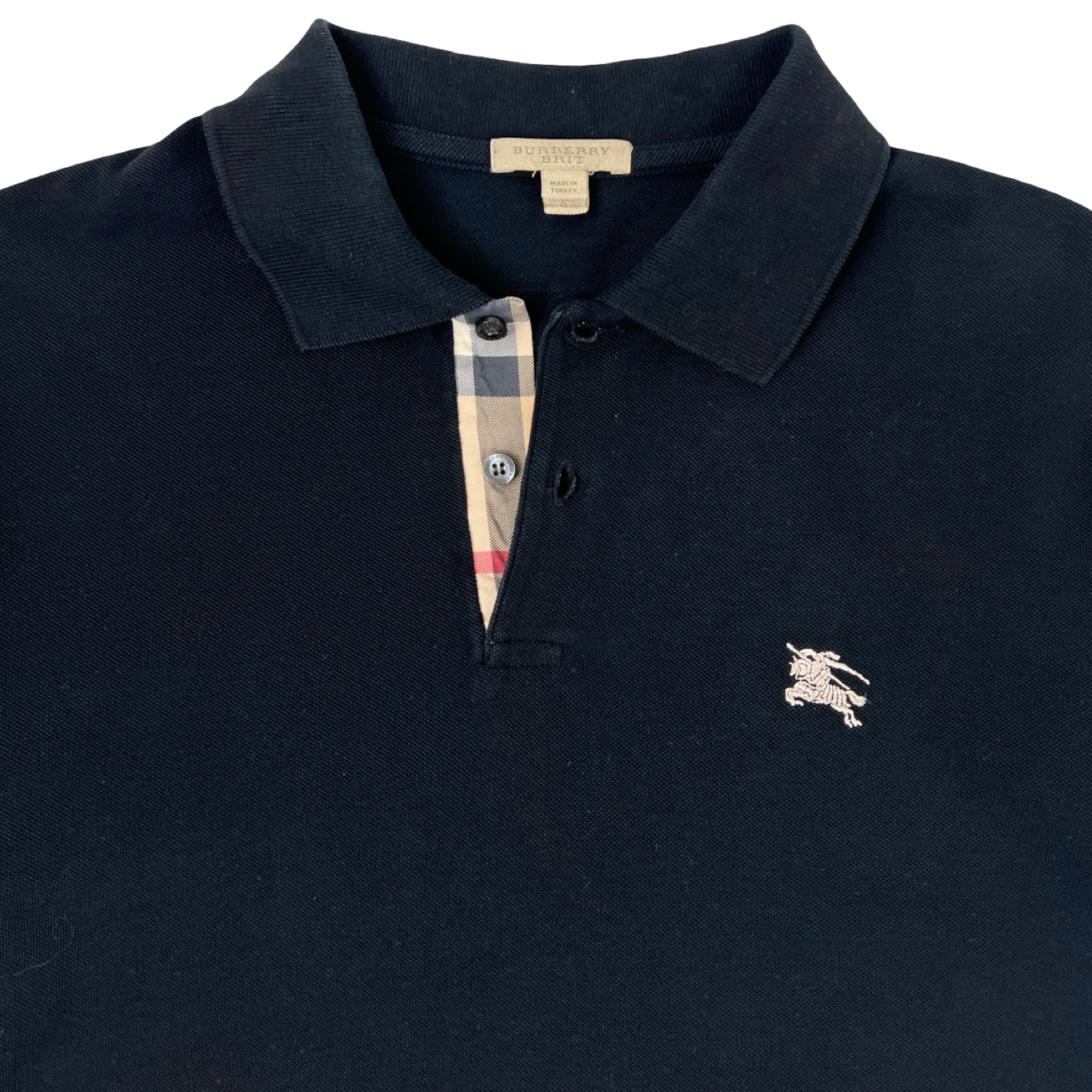 Burberry Brit Short Sleeve Polo Shirt Black