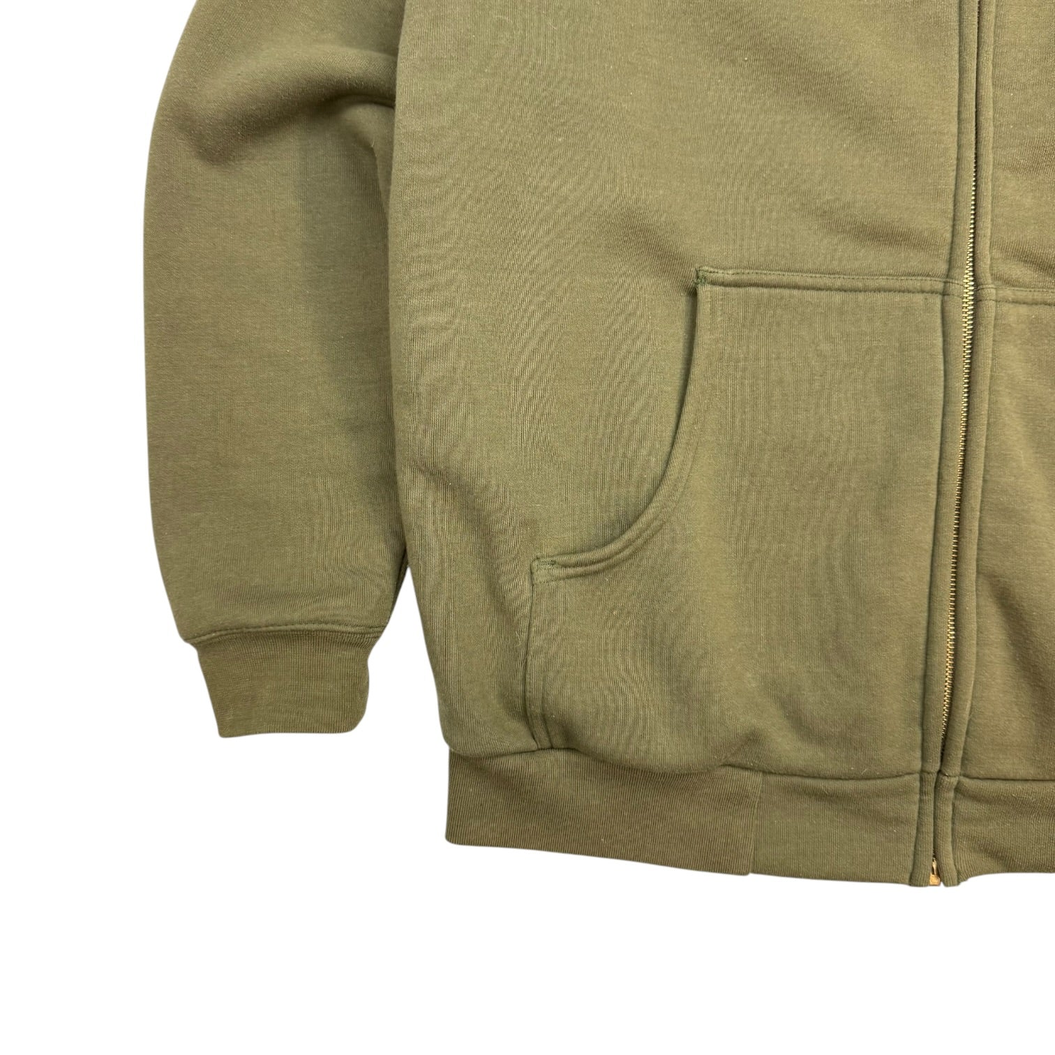 Vintage Carhartt Zip Up Sweater Olive Green