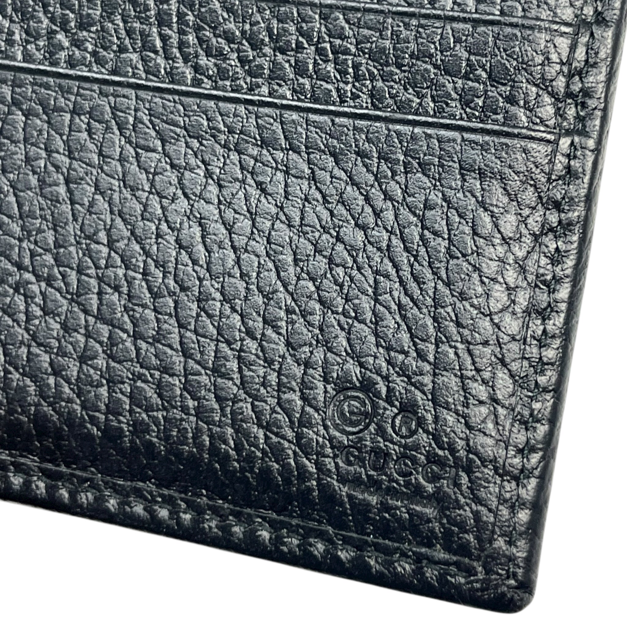 Gucci GG Jacquard Black Nylon/Leather Bifold Wallet