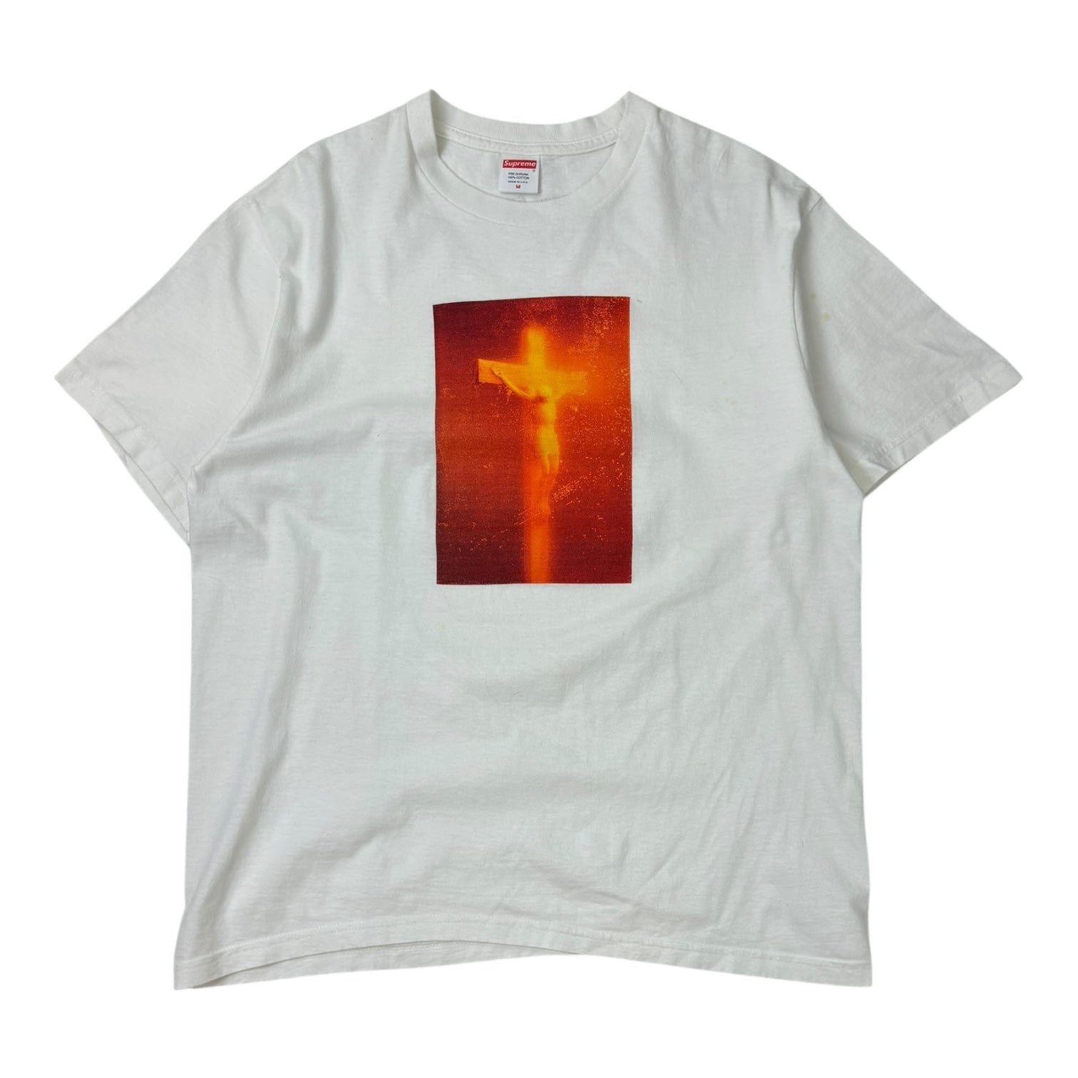 Supreme x Andres Serrano FW17 Piss Christ T-Shirt White