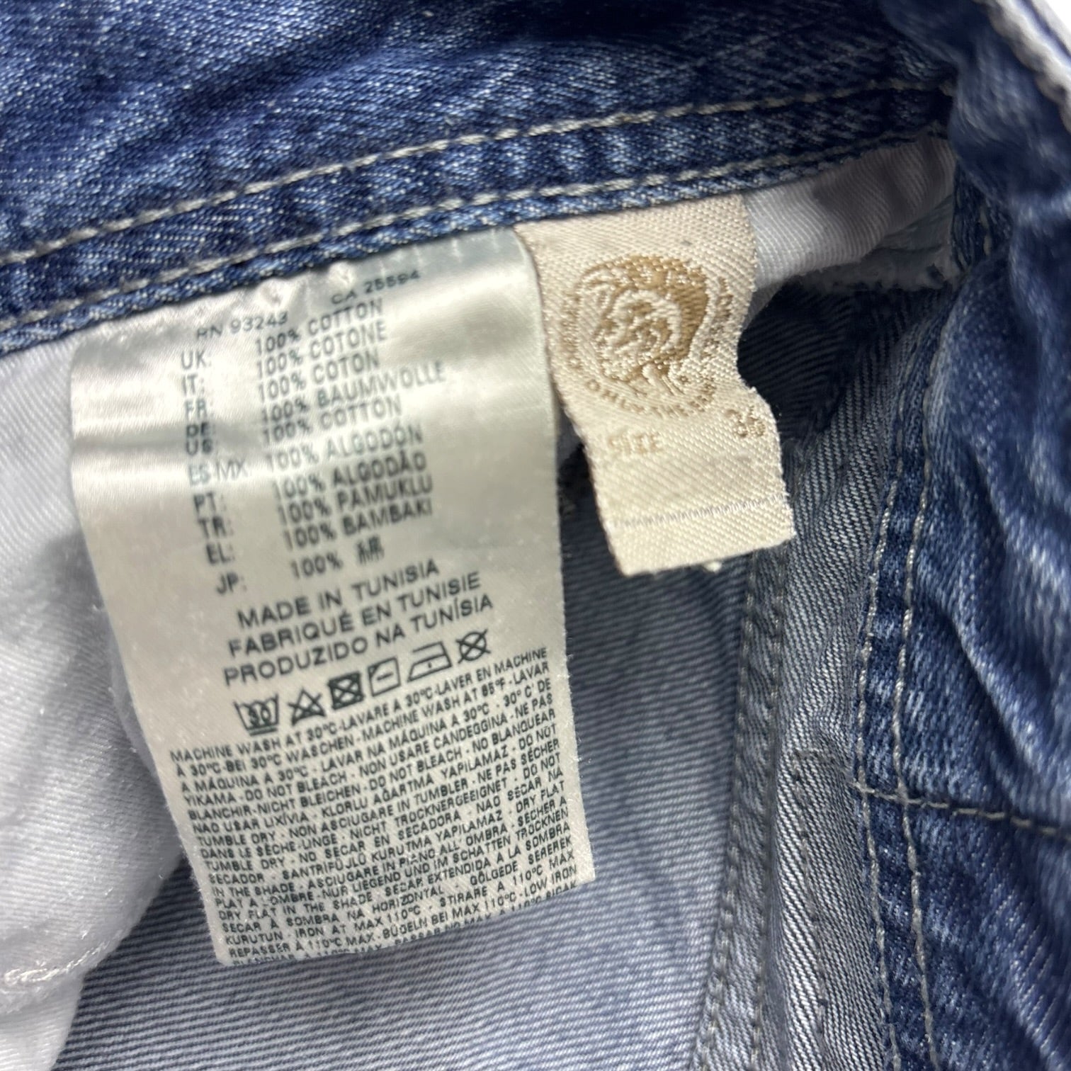 Y2K Diesel Larkee Jeans Medium Washed Blue (1)