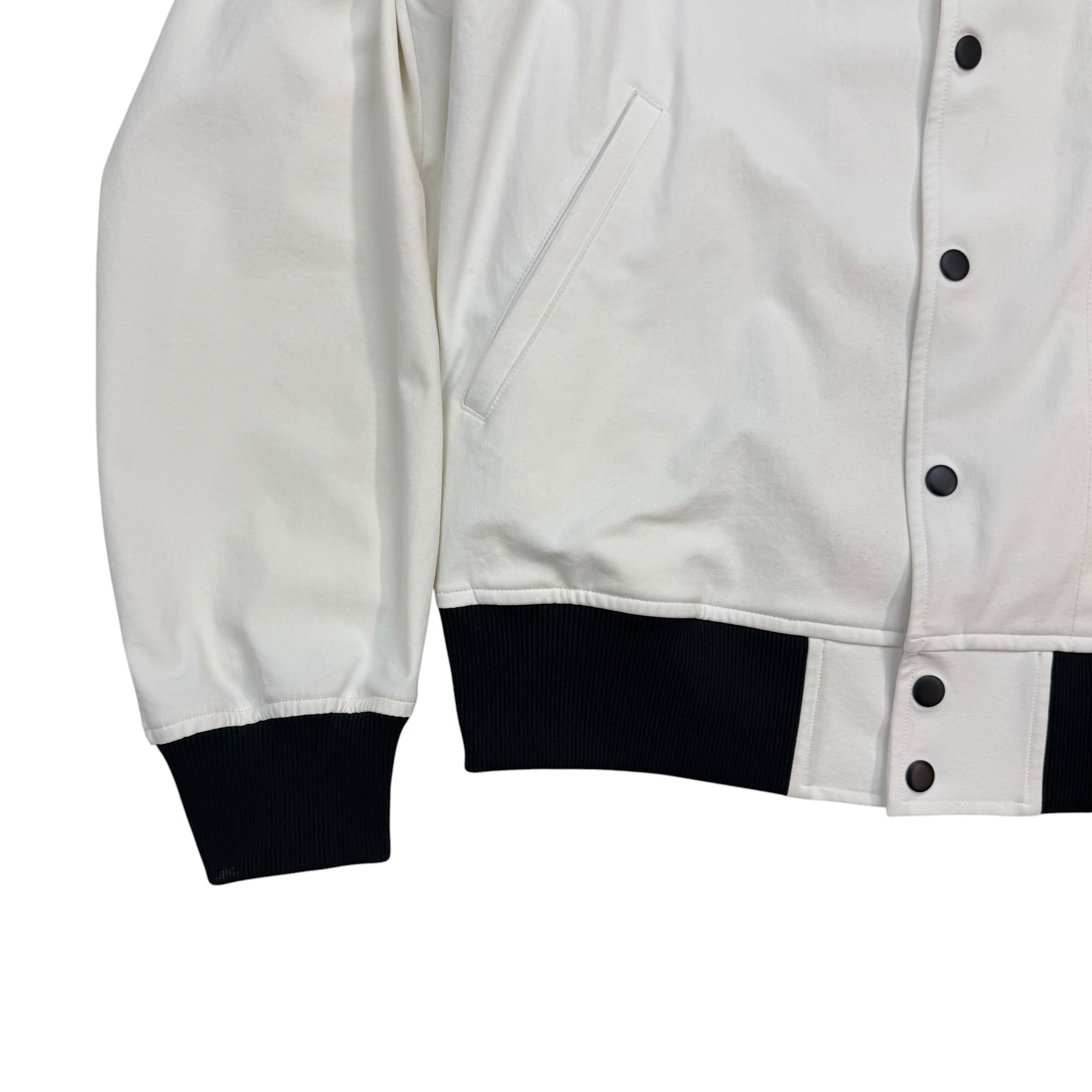 Adidas Y-3 Yohji Yamamoto PU Bomber Jacket White/Black