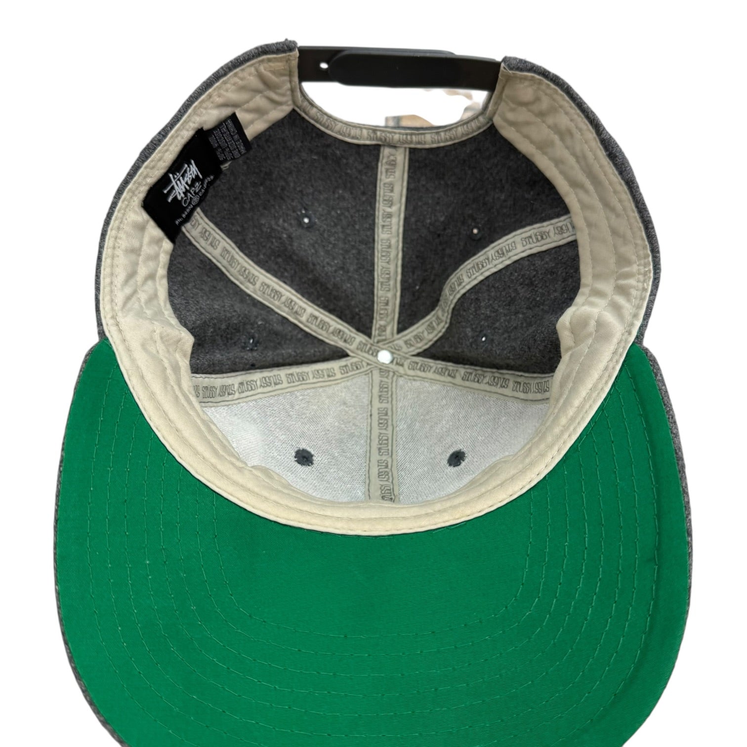 Stussy Wool SnapBack Hat Grey