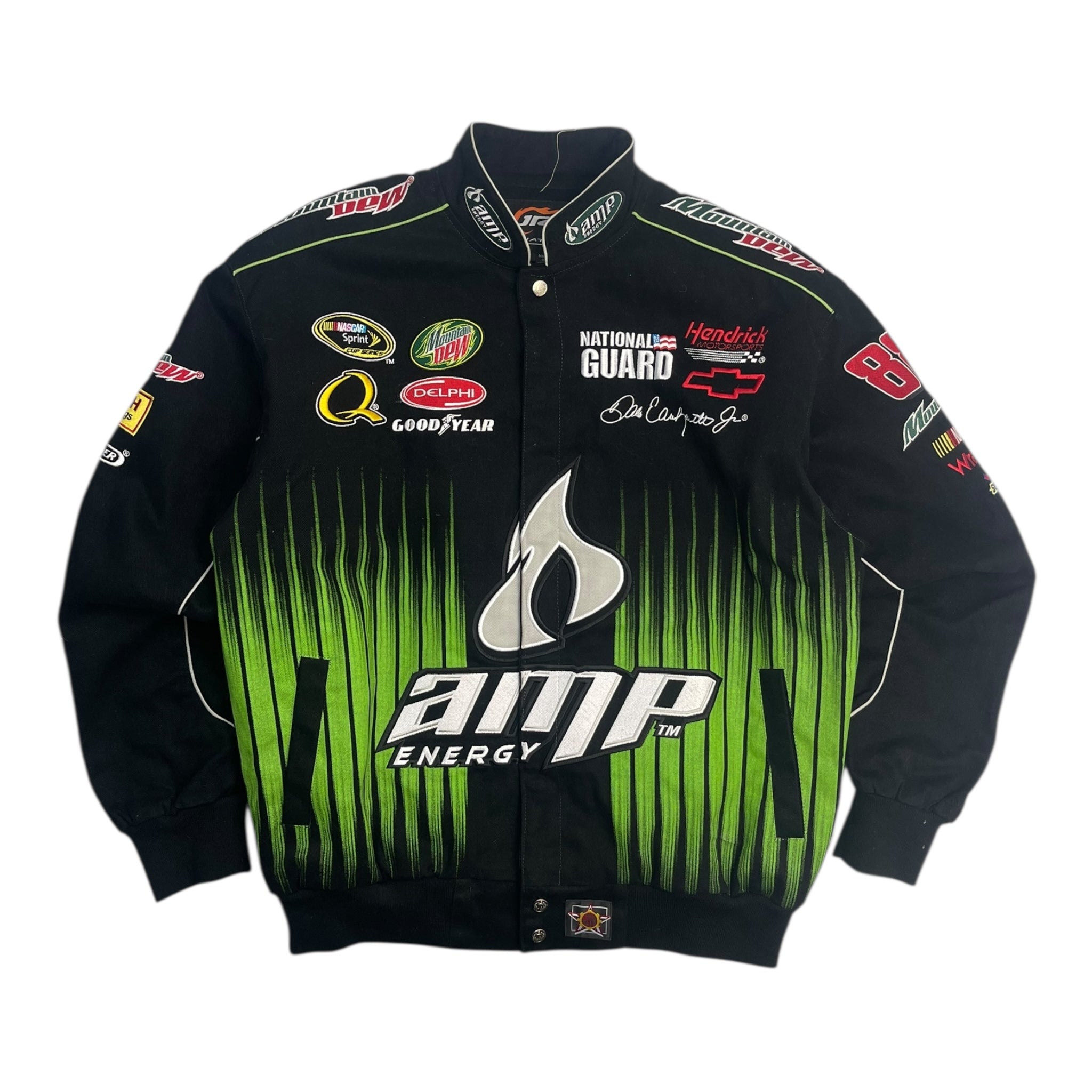 Vintage Dale Earnhardt Jr AMP Mountain Dew NASCAR Jacket
