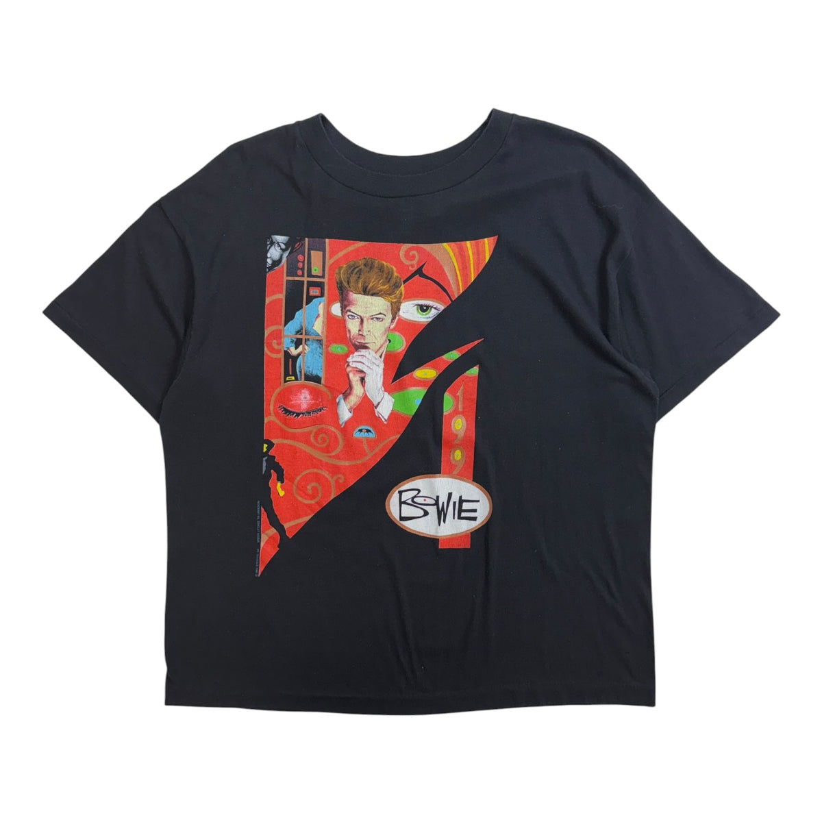 Vintage 1990 David Bowie Sound+Vision Tour T-Shirt Black