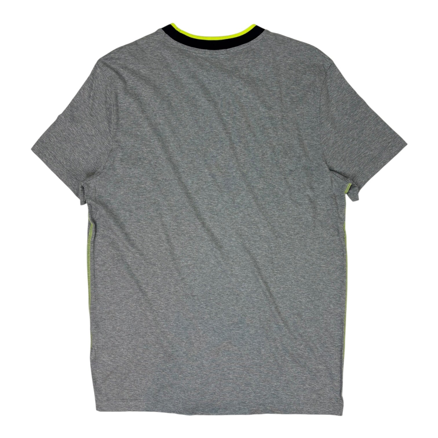 Moncler Patch Logo Contrast Stitch Tee Grey