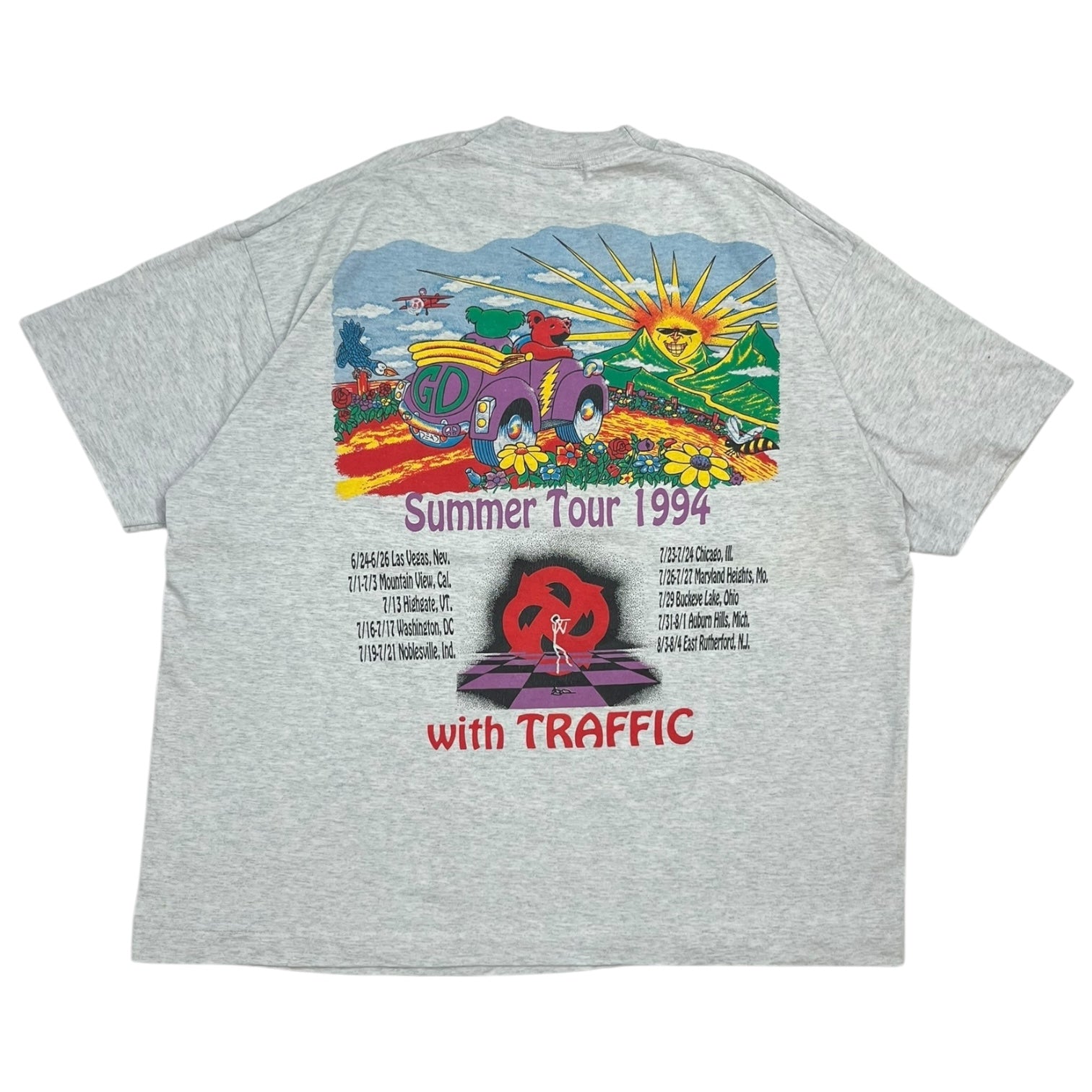 1994 Grateful Dead Summer Tour Tee Light Grey