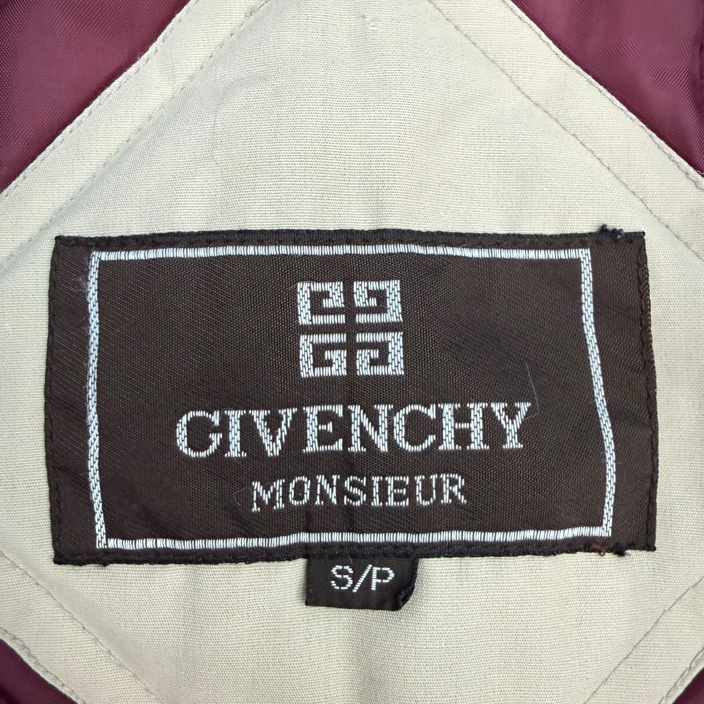 Vintage Givenchy Monsieur Jacket Beige